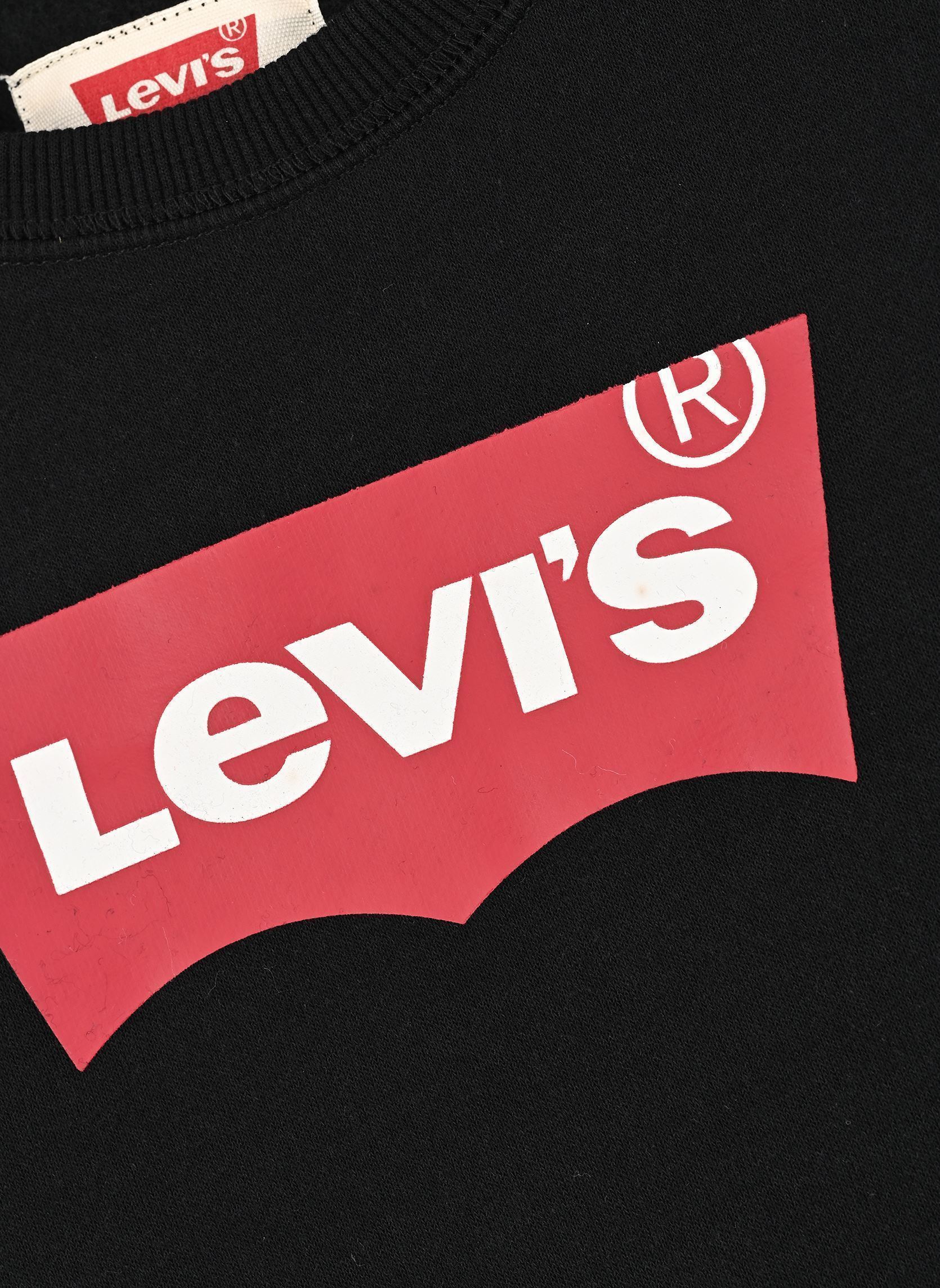 Kapuzenpullover Levi's Batwing Crewneck Sweatshirt jungen schwarz Levi's Kids Kapuzenpullover Levi's Batwing Crewneck Sweatshirt jungen schwarz Black
