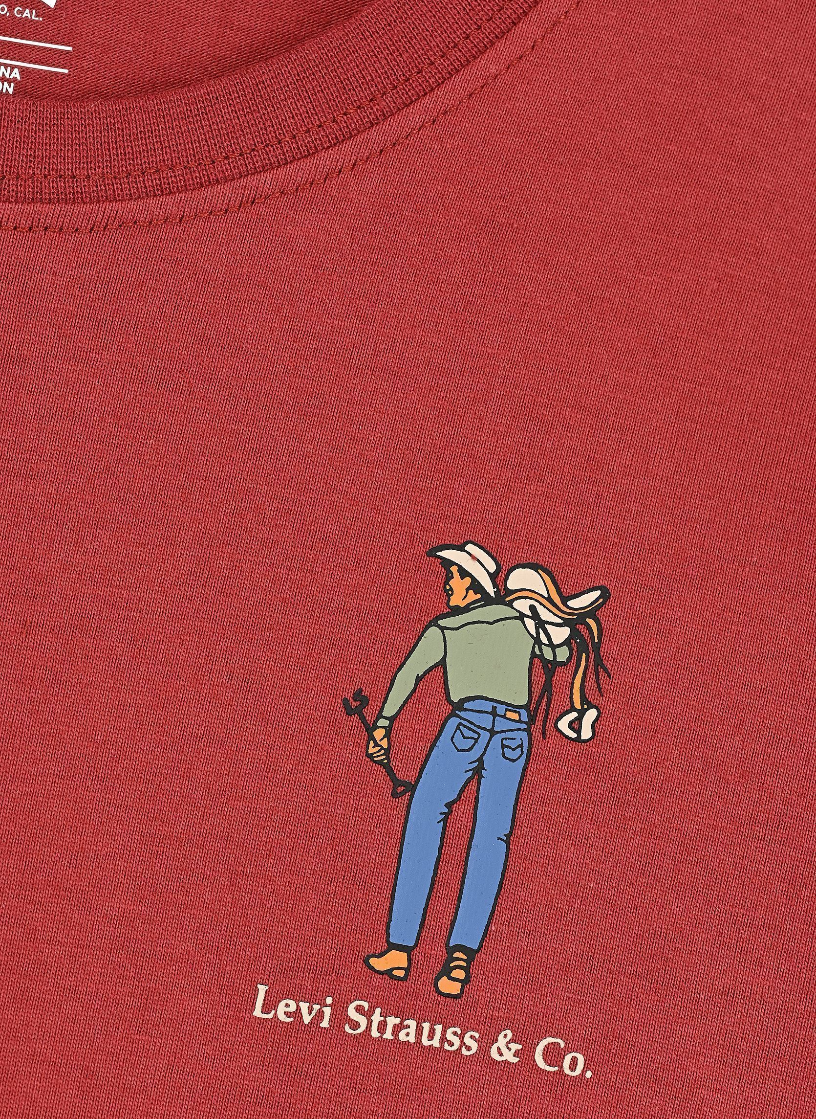 Langarm-T-Shirts Levi's Saddle Man Ls Tee jungen rot Levi's Kids Langarm-T-Shirts Levi's Saddle Man Ls Tee jungen rot RED PEAR