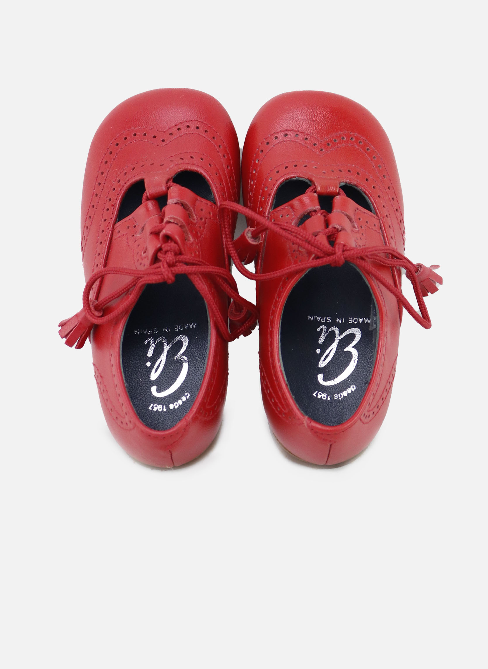 Red Rolo Rouge Eli 1957 Derbies Derbies en cuir 1676-NAPA-ROJO Rojo garçon rouge ...