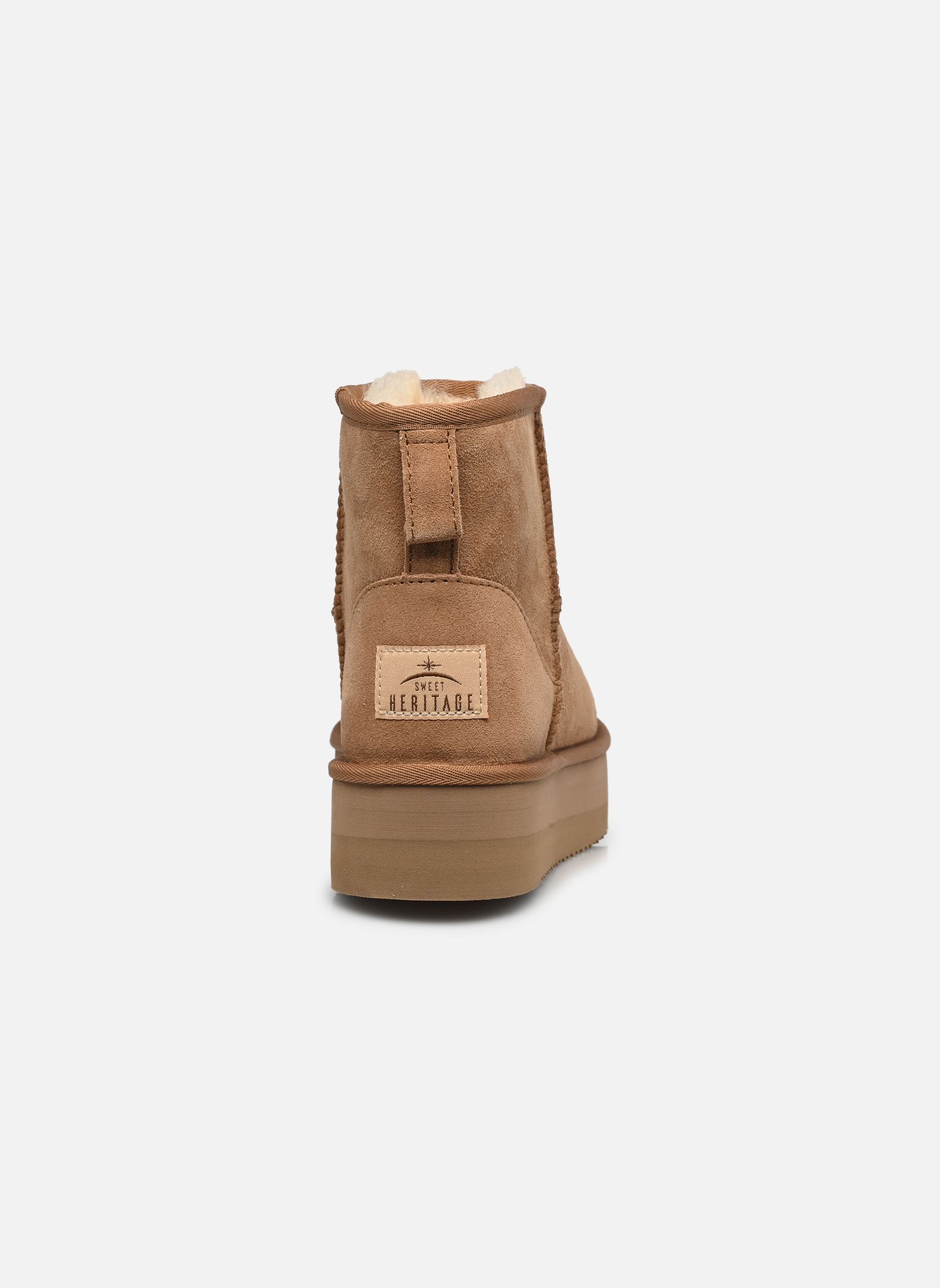 Gevoerde enkellaarsjes Gana dames bruin Sweet Heritage Gevoerde enkellaarsjes Gana dames bruin CHESNUT