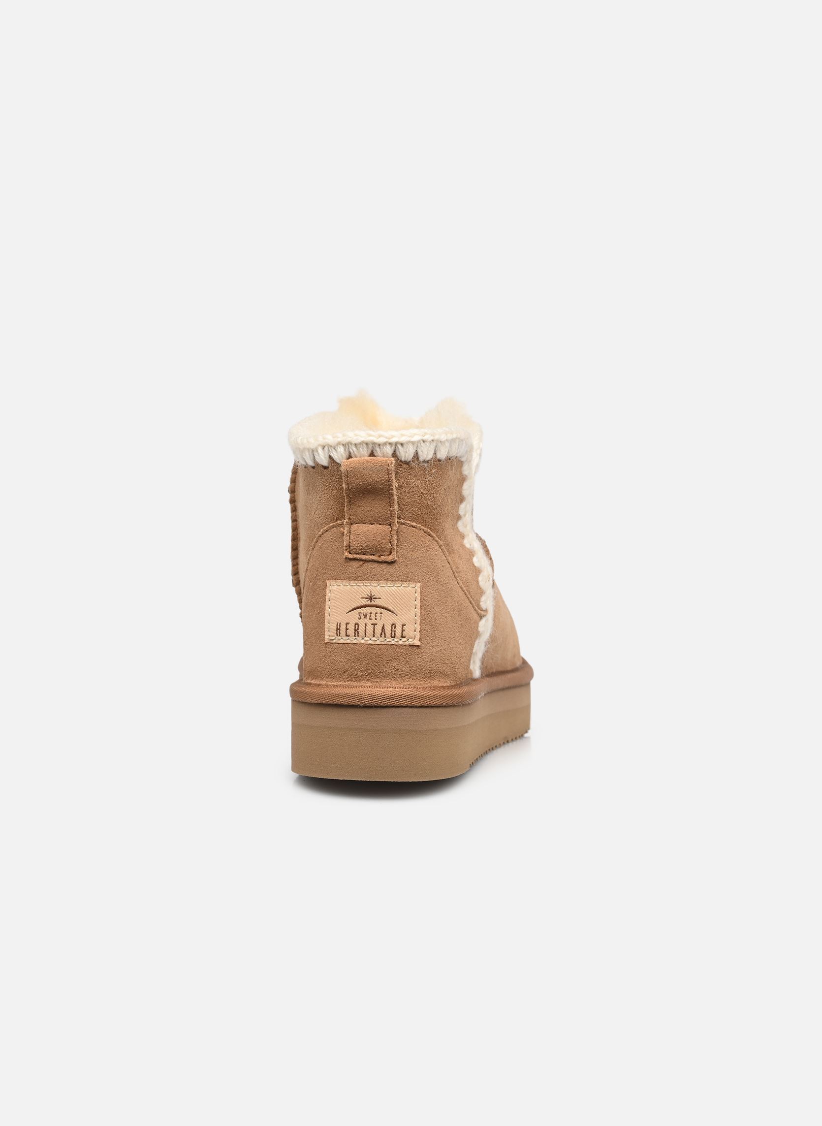 Gefütterte Stiefeletten Alpage damen braun Sweet Heritage Gefütterte Stiefeletten Alpage damen braun CHESNUT