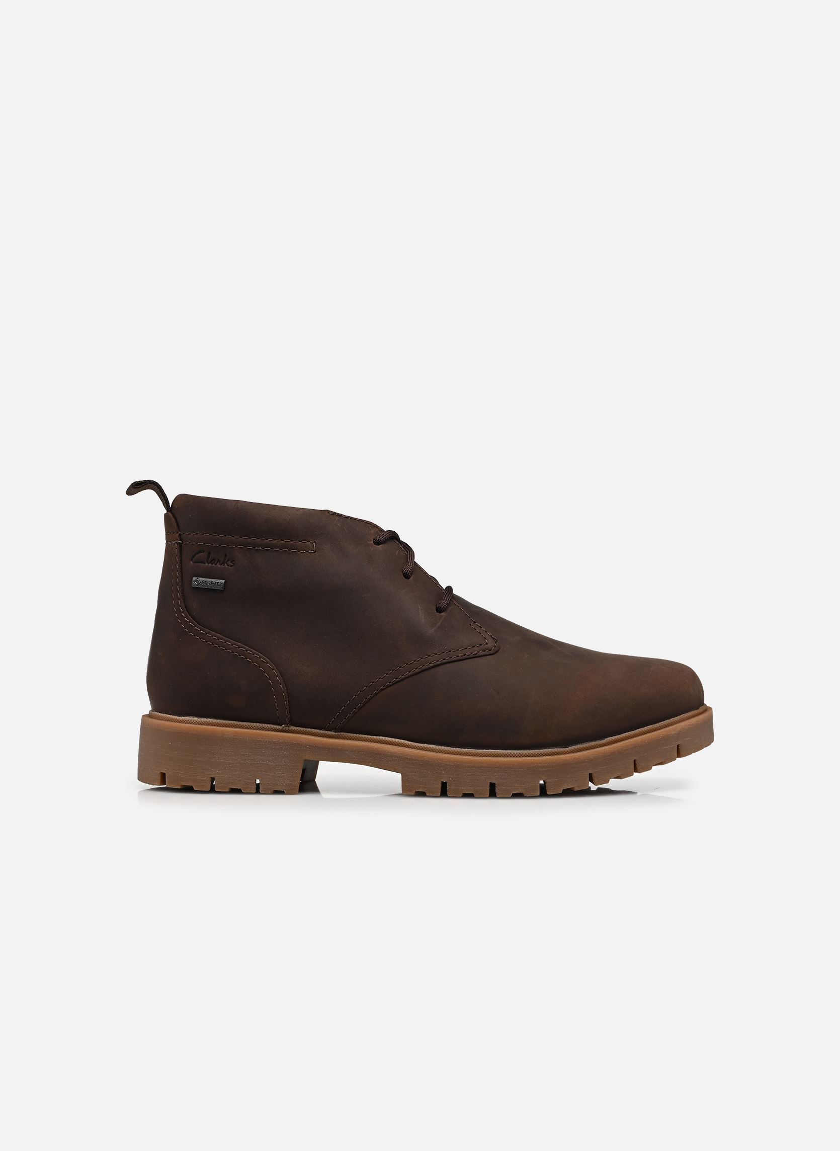 Bottines à lacets Berhill MidGTX homme marron Clarks Bottines à lacets Berhill MidGTX homme marron TAN WLINED LEA