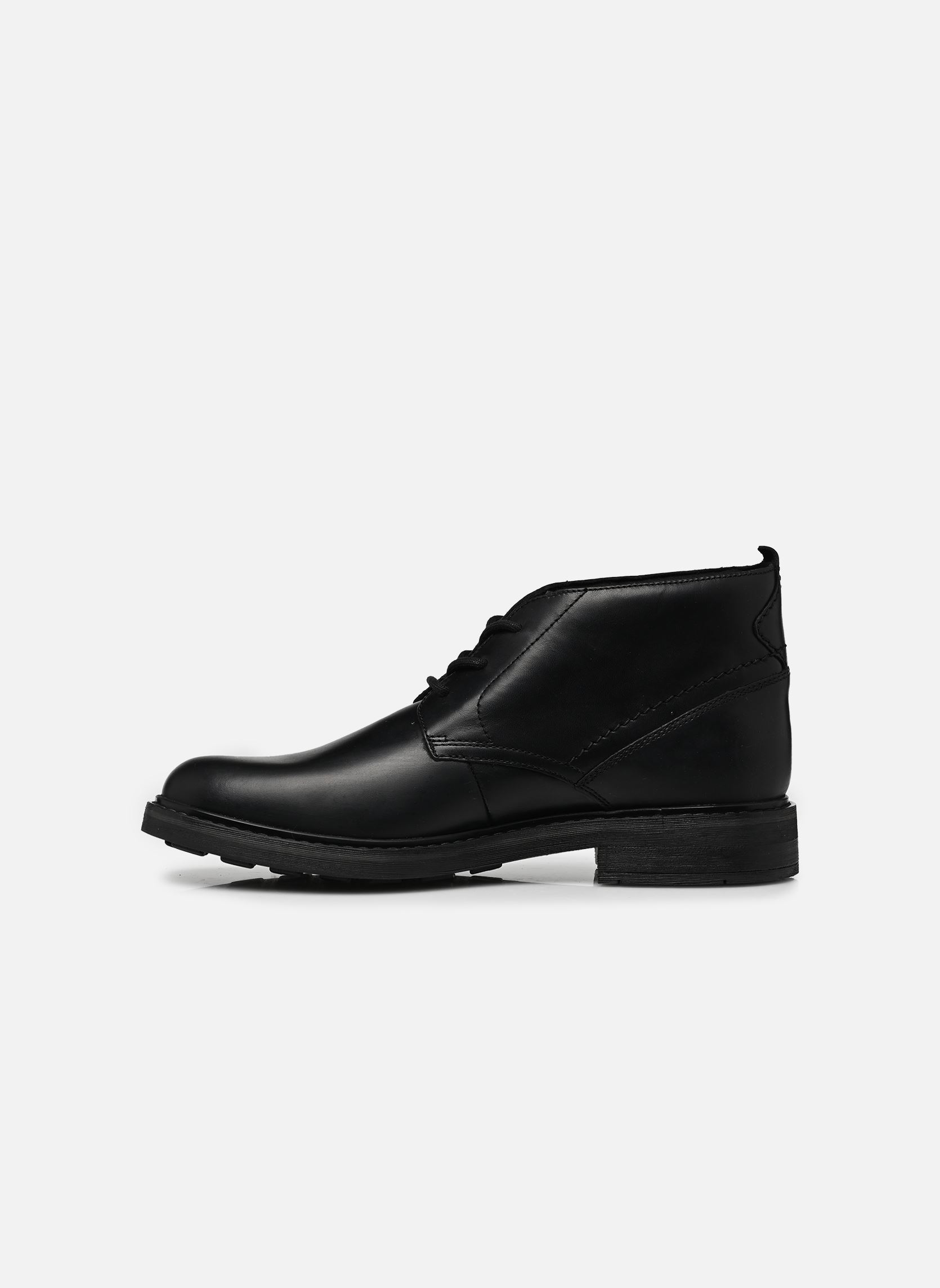 Geschnürte Stiefeletten Newford Mid herren schwarz Clarks Geschnürte Stiefeletten Newford Mid herren schwarz BLACK LEATHER