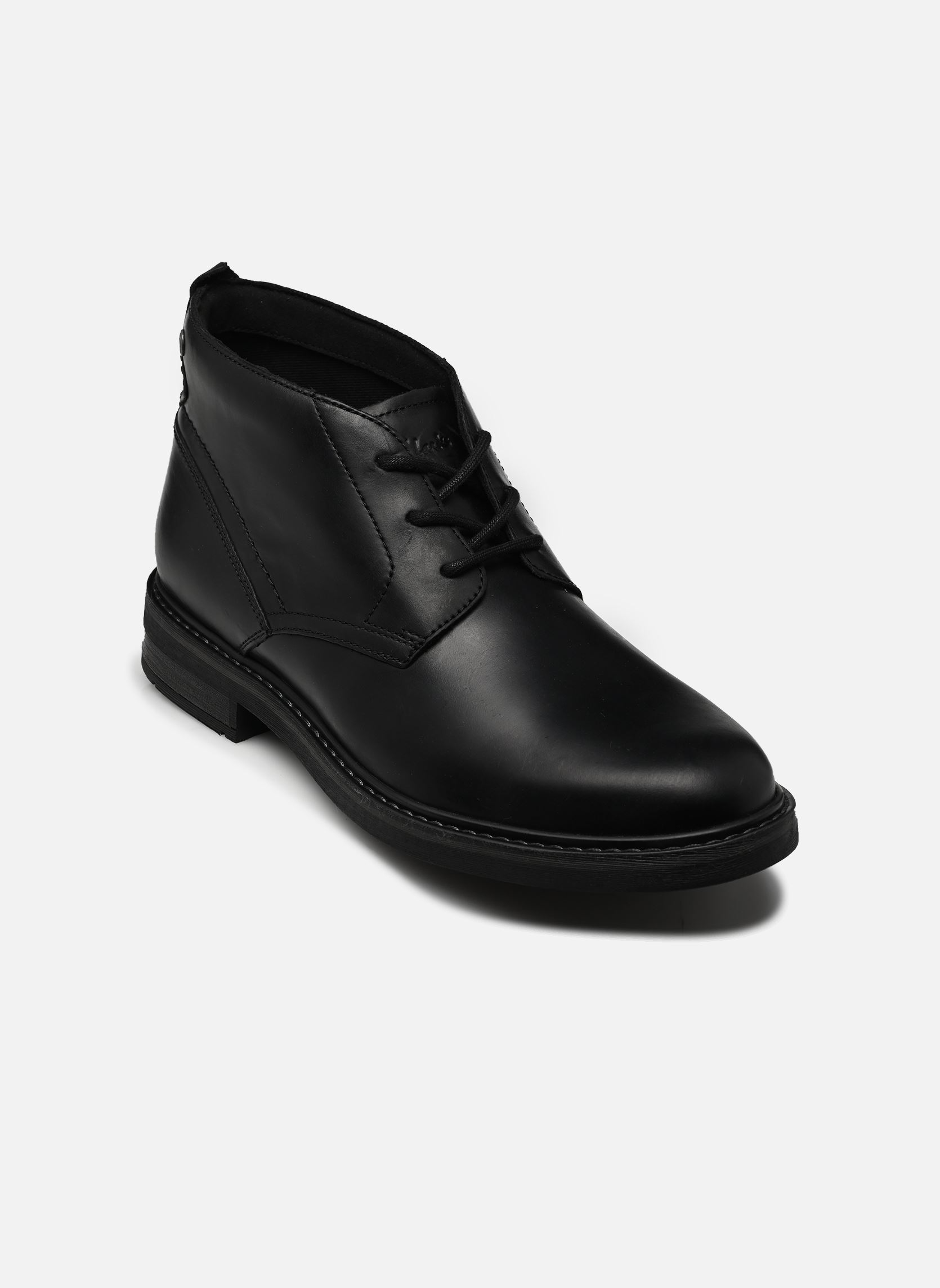 Geschnürte Stiefeletten Newford Mid herren schwarz Clarks Geschnürte Stiefeletten Newford Mid herren schwarz BLACK LEATHER