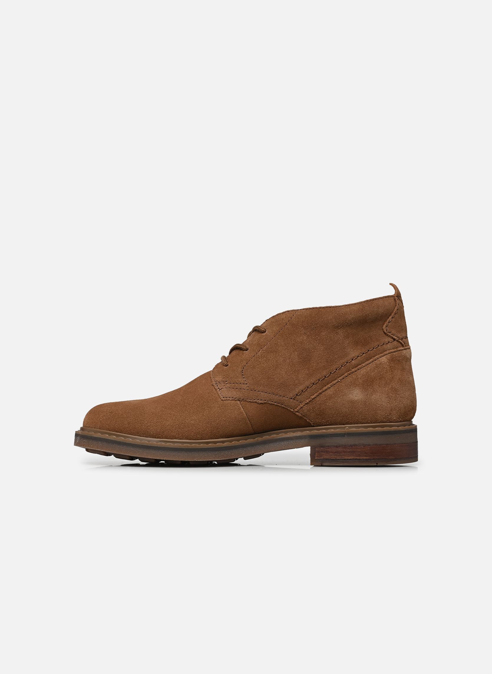 Geschnürte Stiefeletten Newford Mid herren braun Clarks Geschnürte Stiefeletten Newford Mid herren braun COLA SUEDE