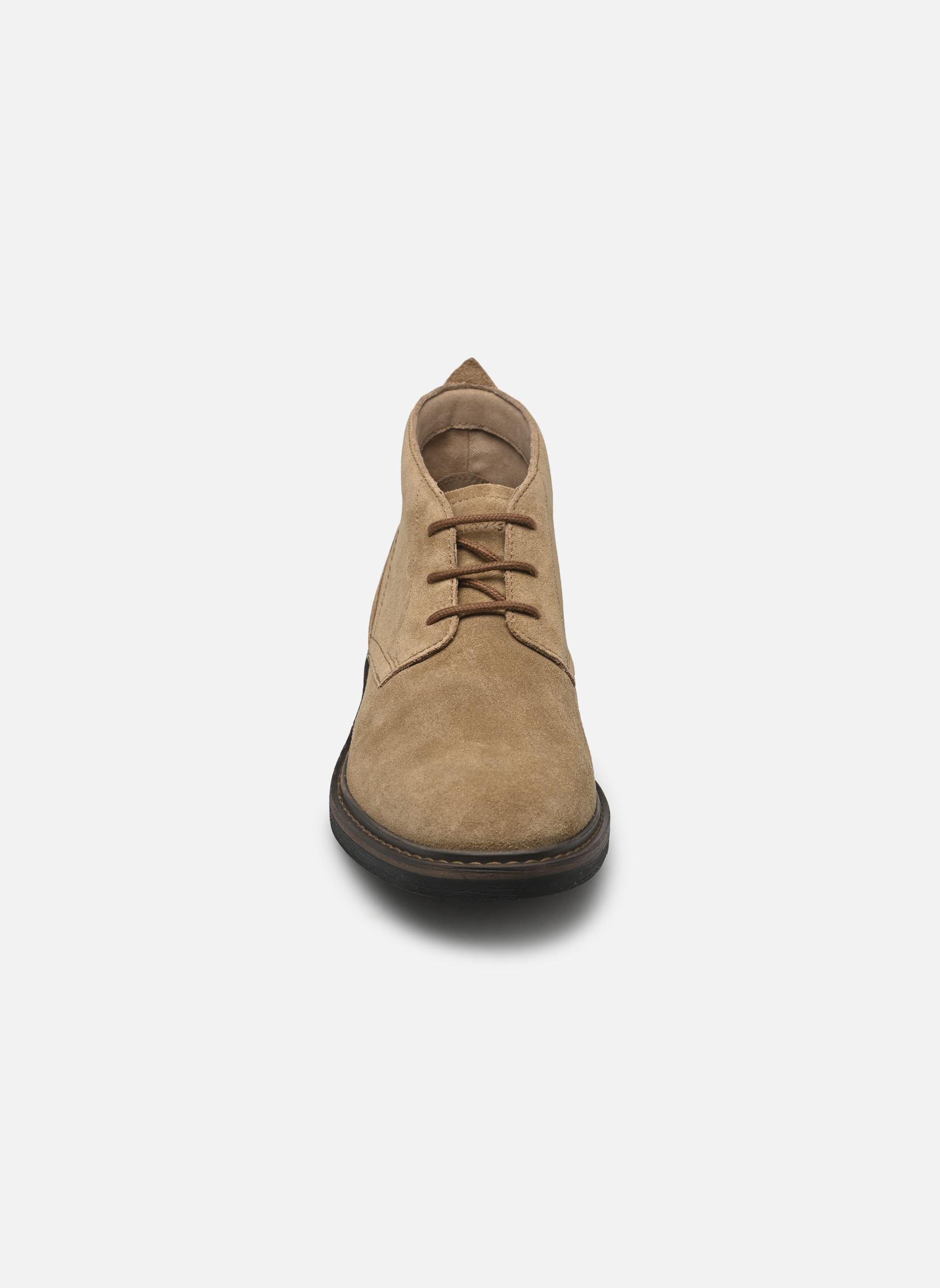Veterlaarsjes Newford Mid heren beige Clarks Veterlaarsjes Newford Mid heren beige DARK SAND SUEDE