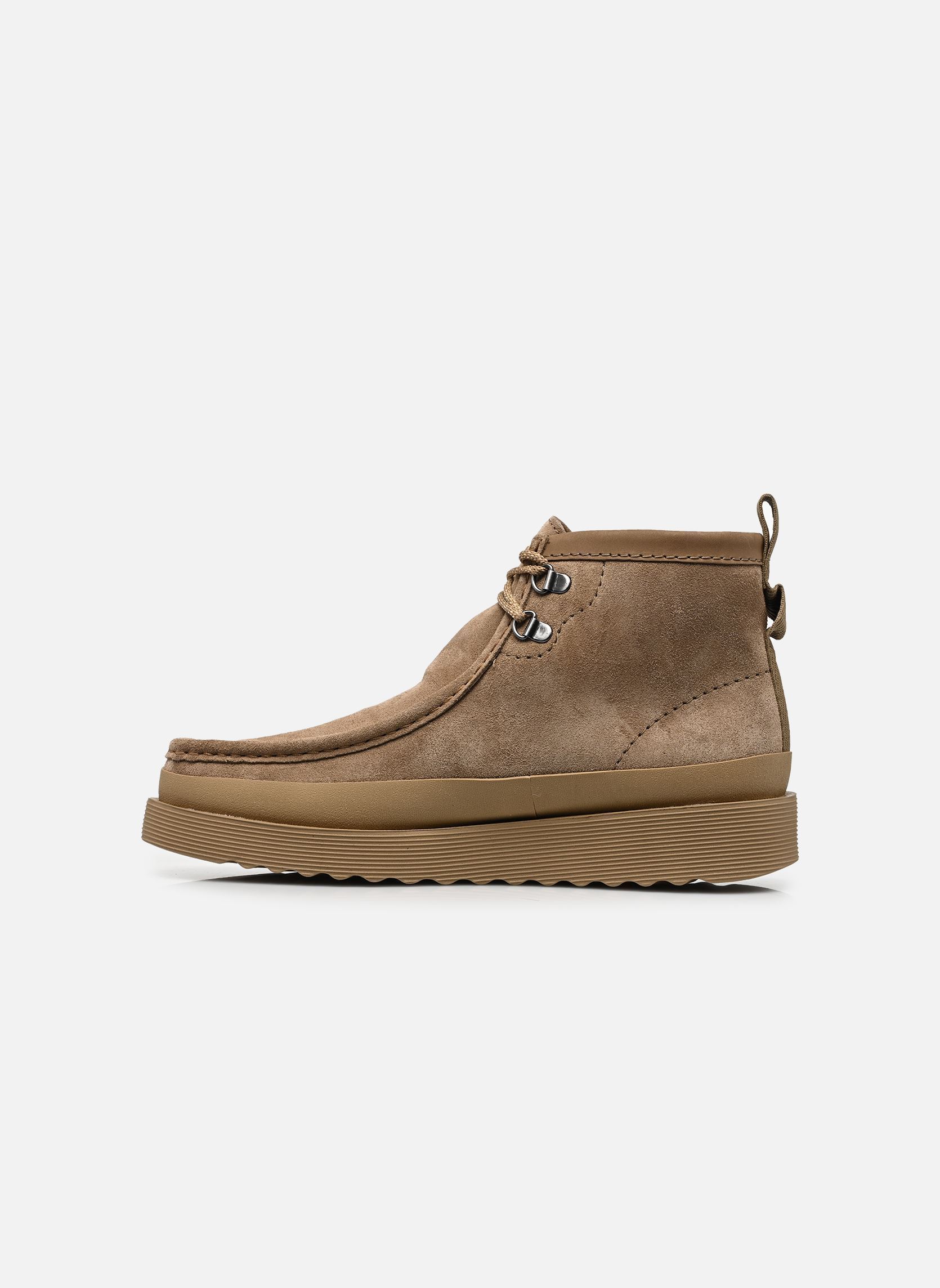 Enkellaarzen en laarzen WallabeeFTR2Hi heren beige Clarks Enkellaarzen en laarzen WallabeeFTR2Hi heren beige DARK SAND SUEDE