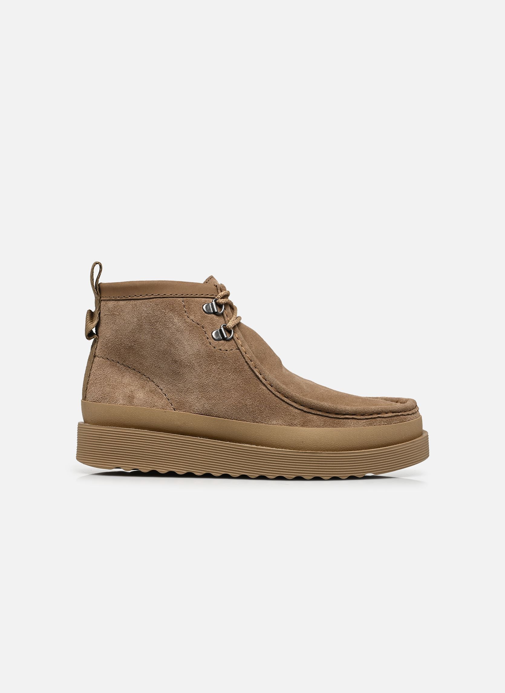 Enkellaarzen en laarzen WallabeeFTR2Hi heren beige Clarks Enkellaarzen en laarzen WallabeeFTR2Hi heren beige DARK SAND SUEDE