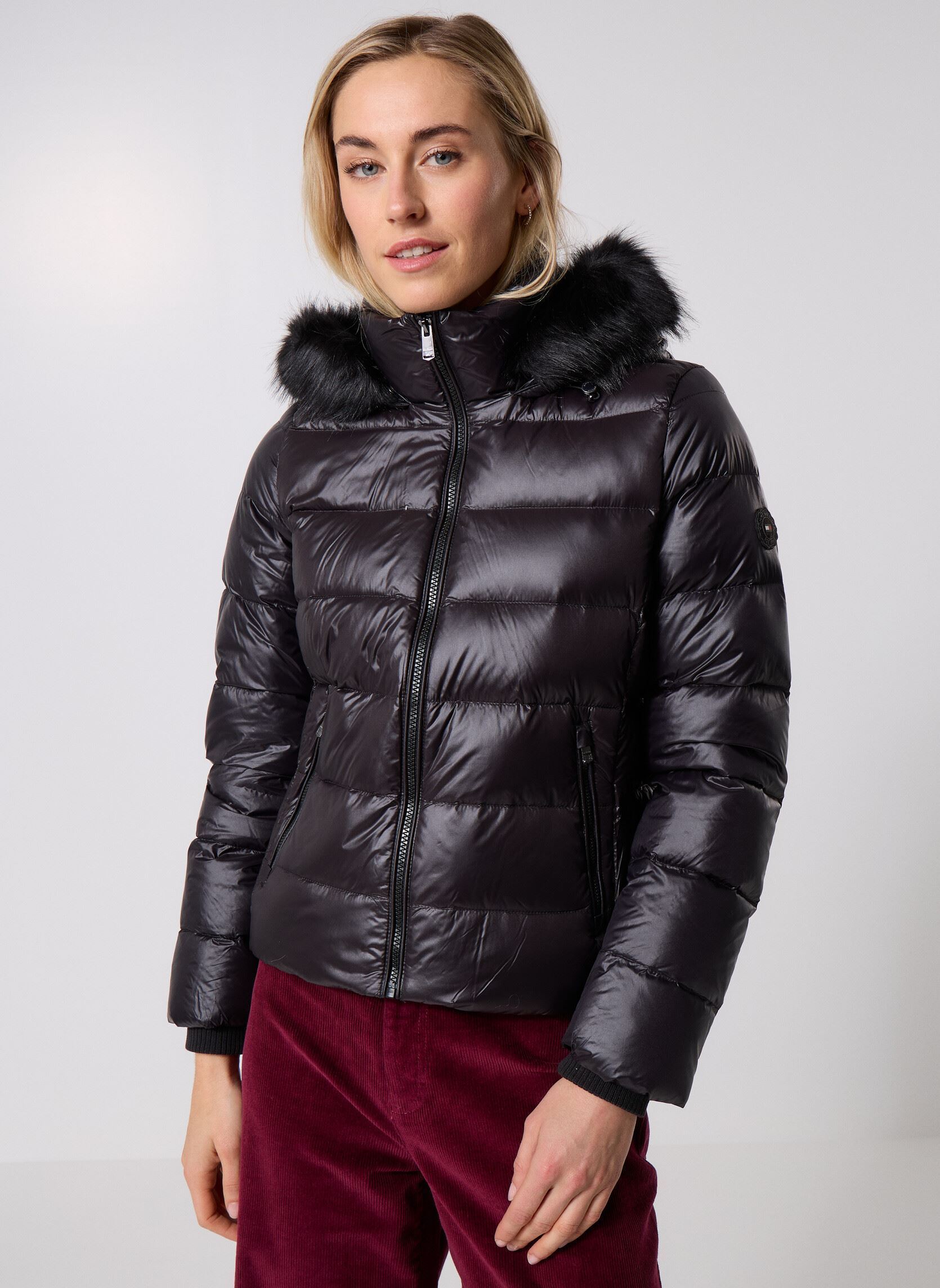 Vêtements Tommy Hilfiger Gloss Hw Down Slim J WW0WW47354 pour Femme