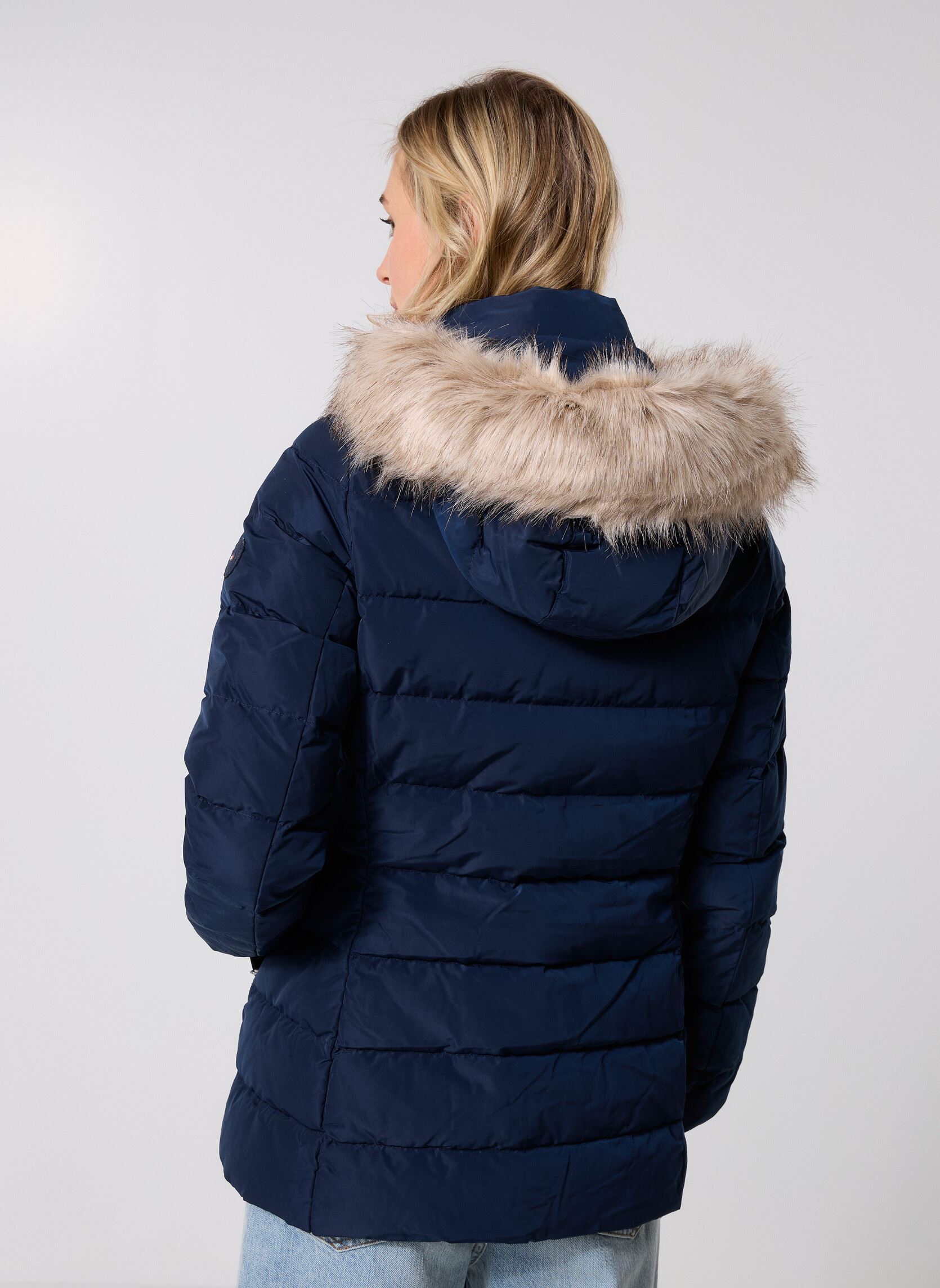 Daunenjacken Mw Down Slim Jacket WW0WW47542 damen blau Tommy Hilfiger Daunenjacken Mw Down Slim Jacket WW0WW47542 damen blau BLUE