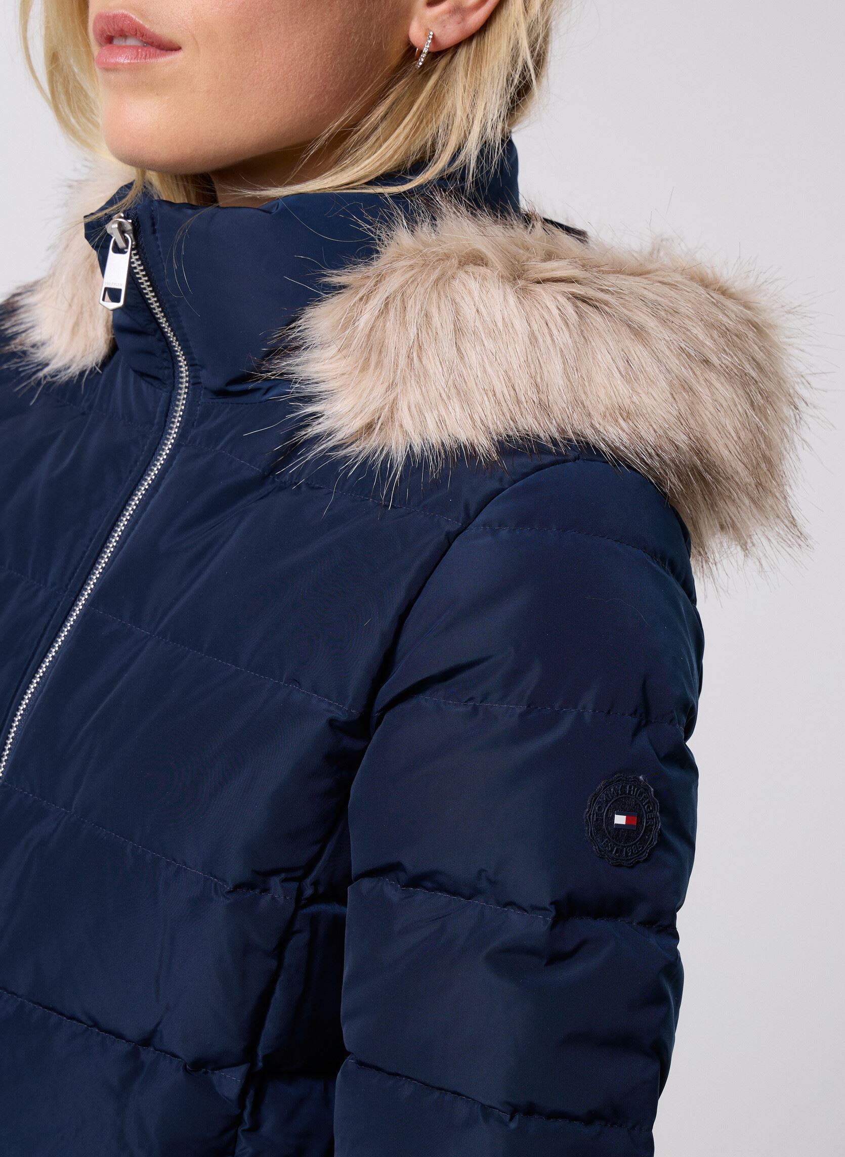 Daunenjacken Mw Down Slim Jacket WW0WW47542 damen blau Tommy Hilfiger Daunenjacken Mw Down Slim Jacket WW0WW47542 damen blau BLUE