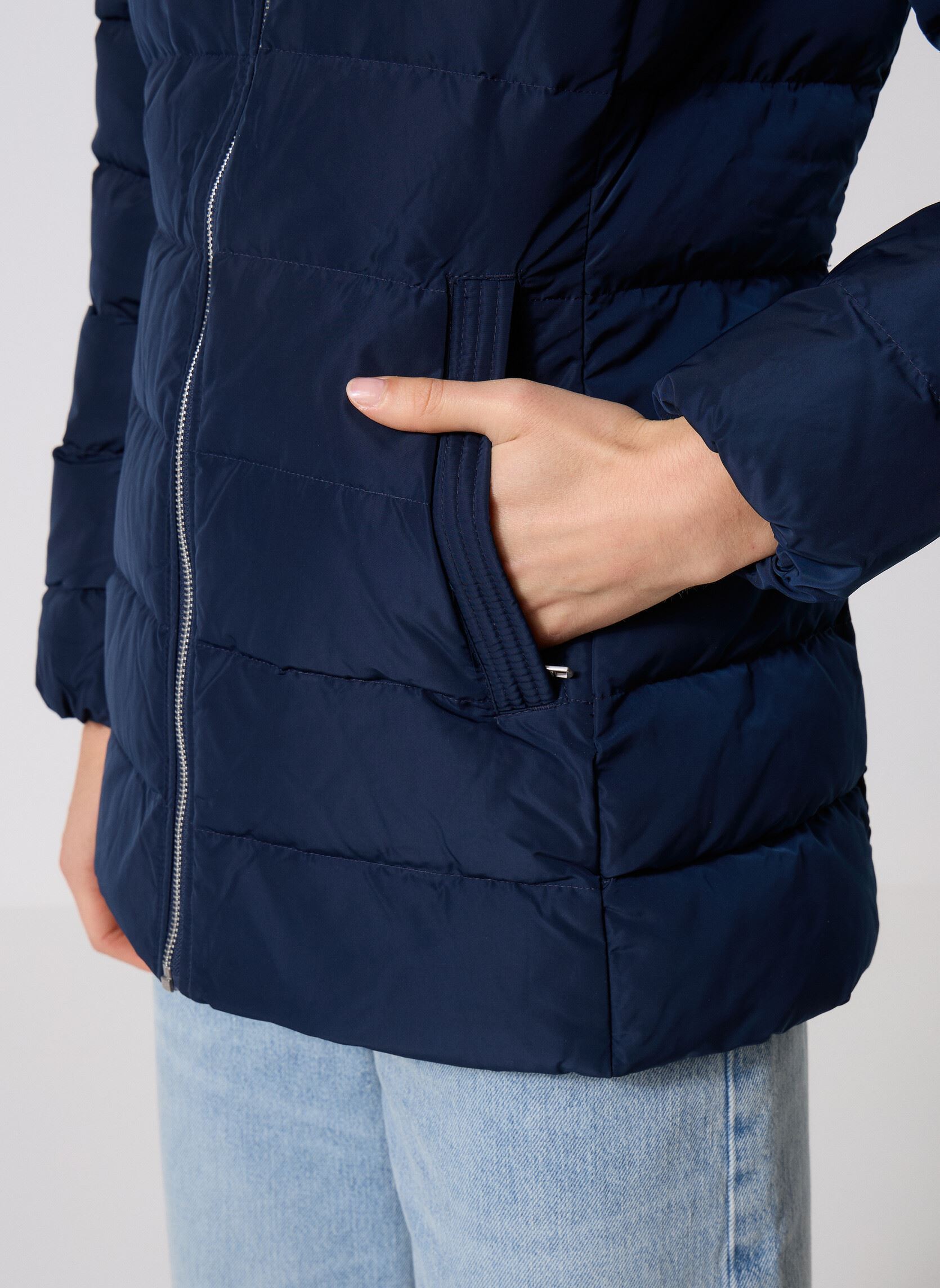Daunenjacken Mw Down Slim Jacket WW0WW47542 damen blau Tommy Hilfiger Daunenjacken Mw Down Slim Jacket WW0WW47542 damen blau BLUE