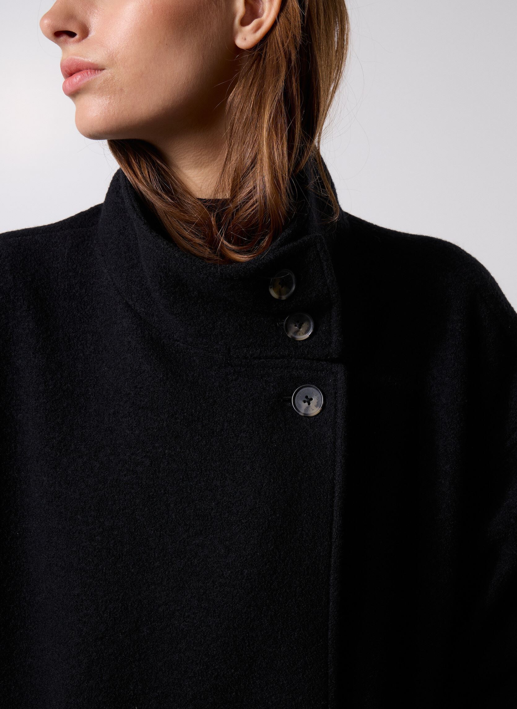 Manteaux Wool Texture Reg Fun WW0WW47372 femme noir Tommy Hilfiger Manteaux Wool Texture Reg Fun WW0WW47372 femme noir BLACK