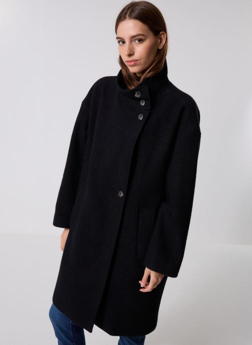 Tommy Hilfiger Mäntel Wool Texture Reg Fun WW0WW47372 damen schwarz