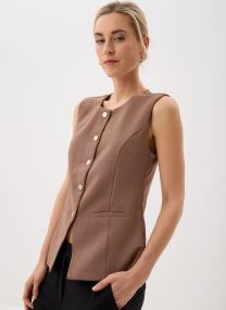 Vestes sans manches VESTON femme marron MADE BY Vestes sans manches VESTON femme marron BROWN LENTIL