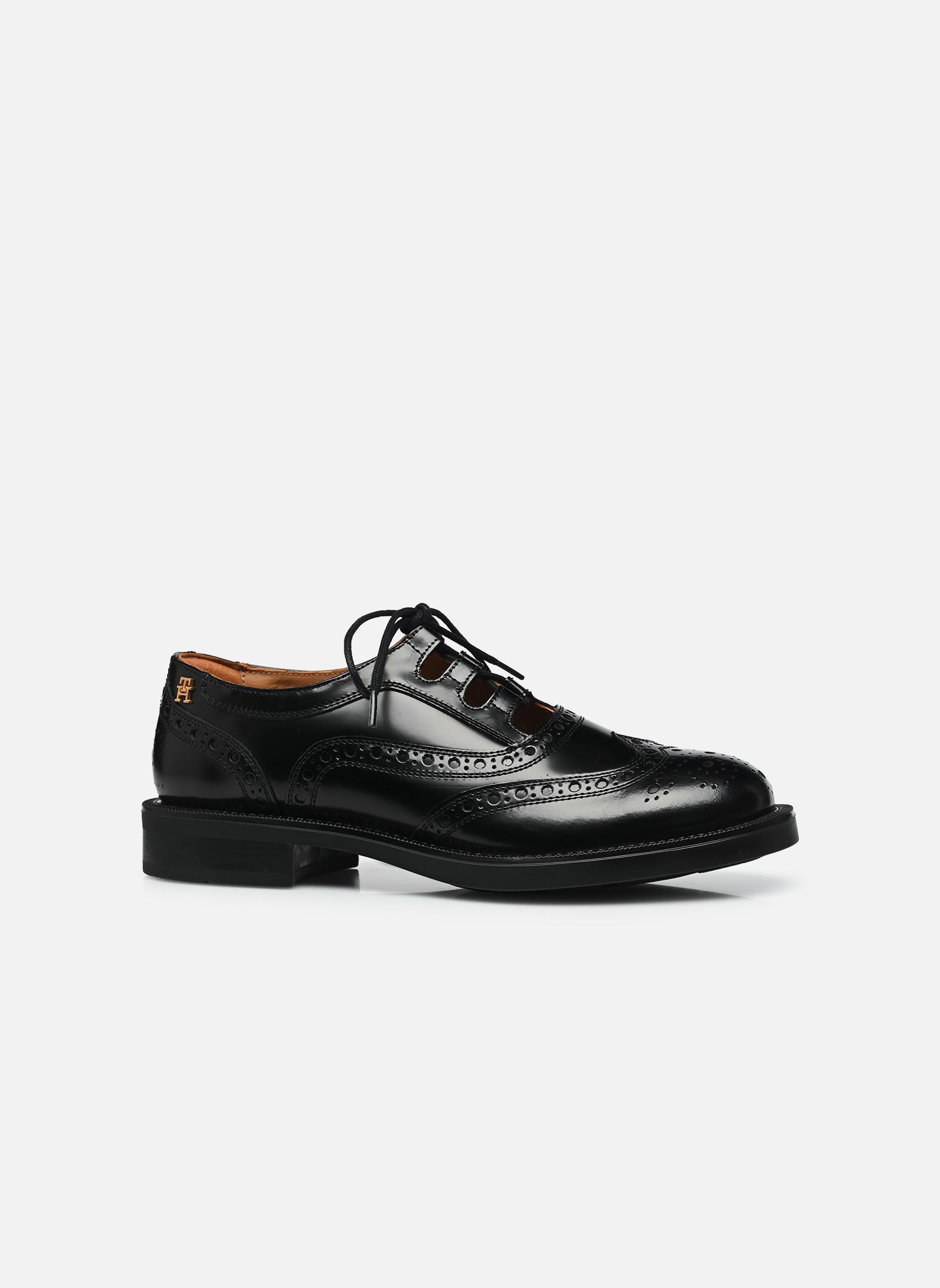 Derbies BROGUE LEATHER CUT-O femme noir Tommy Hilfiger Derbies BROGUE LEATHER CUT-O femme noir BLACK