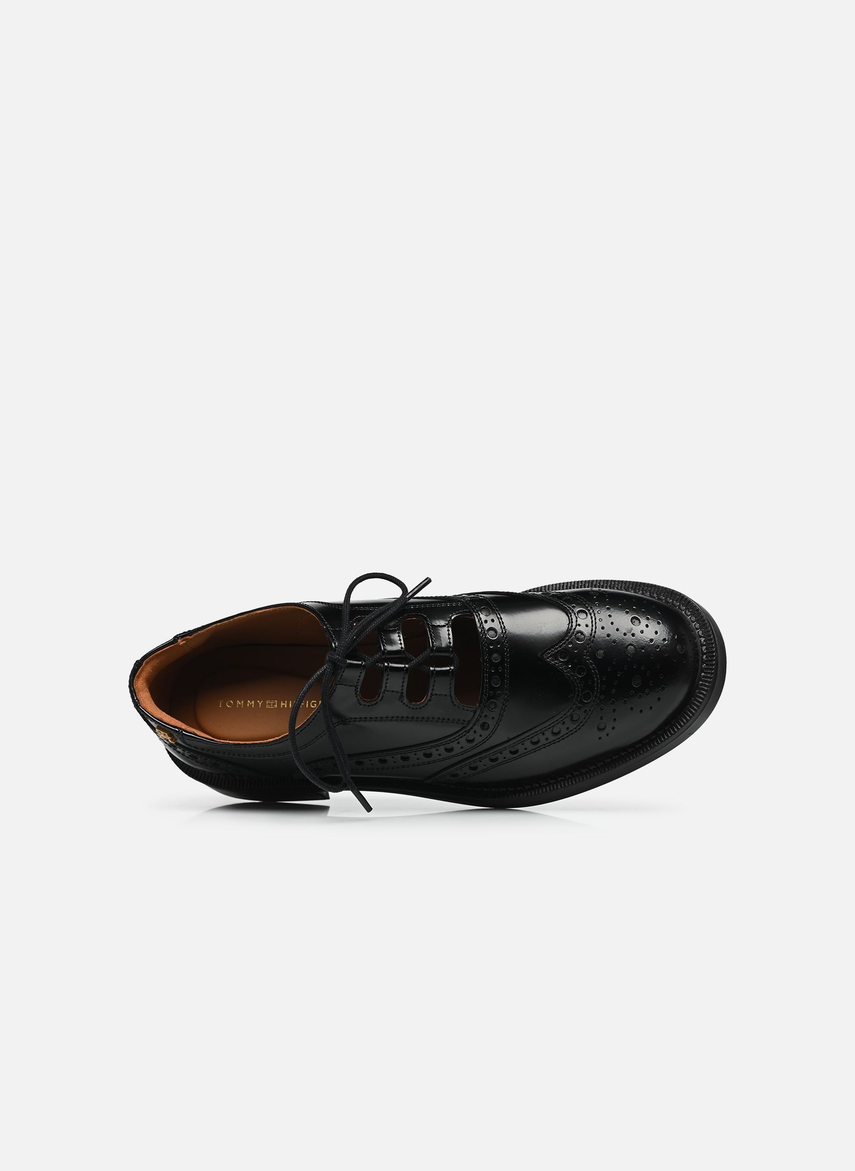 Derbies BROGUE LEATHER CUT-O femme noir Tommy Hilfiger Derbies BROGUE LEATHER CUT-O femme noir BLACK