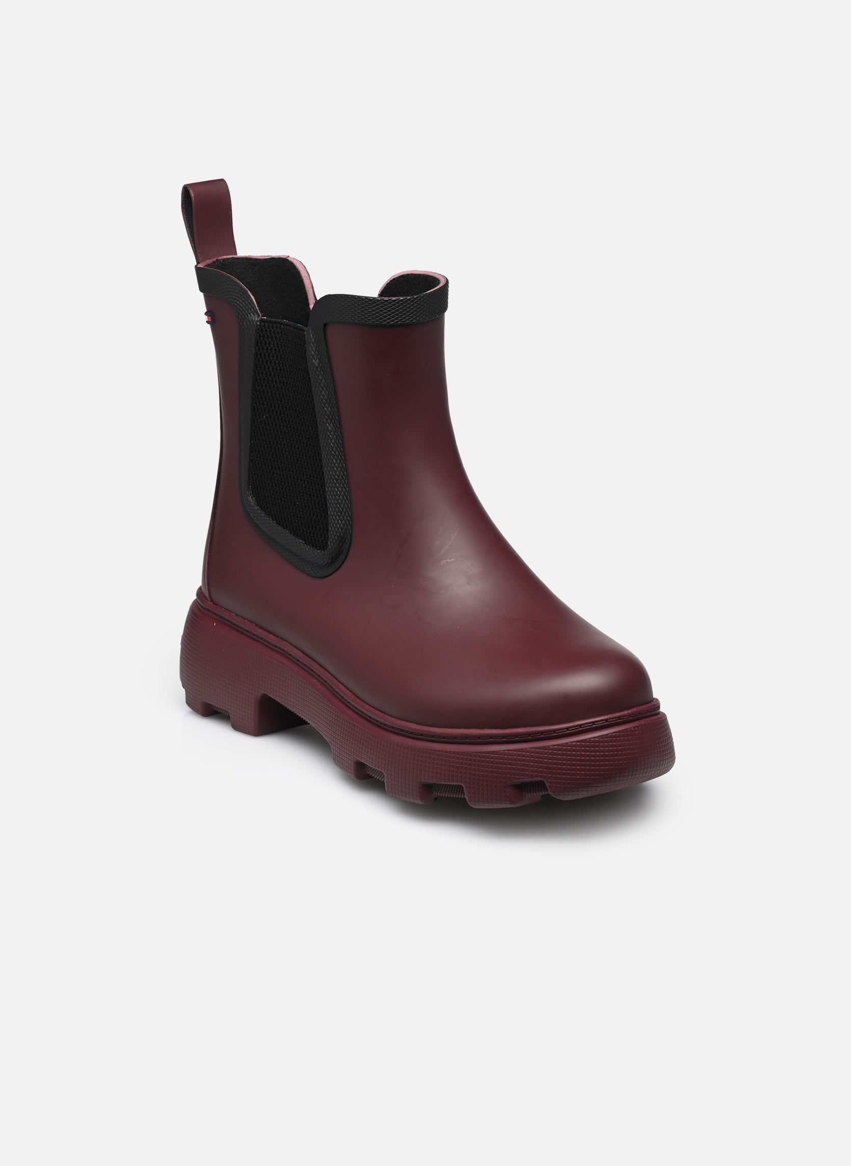 Bottines et boots Tommy Hilfiger FLAG ANKLE RAINBOOT pour Femme - vue 2