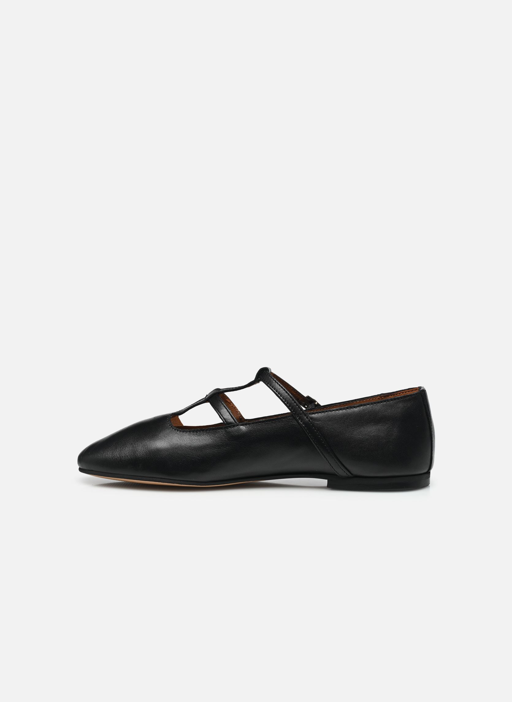 Klassieke ballerina's SMOOTH LEATHER T-BAR dames zwart Tommy Hilfiger Klassieke ballerina's SMOOTH LEATHER T-BAR dames zwart BLACK