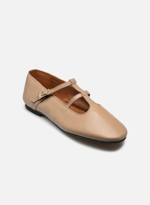 Tommy Hilfiger Ballerines classiques SMOOTH LEATHER T-BAR femme beige