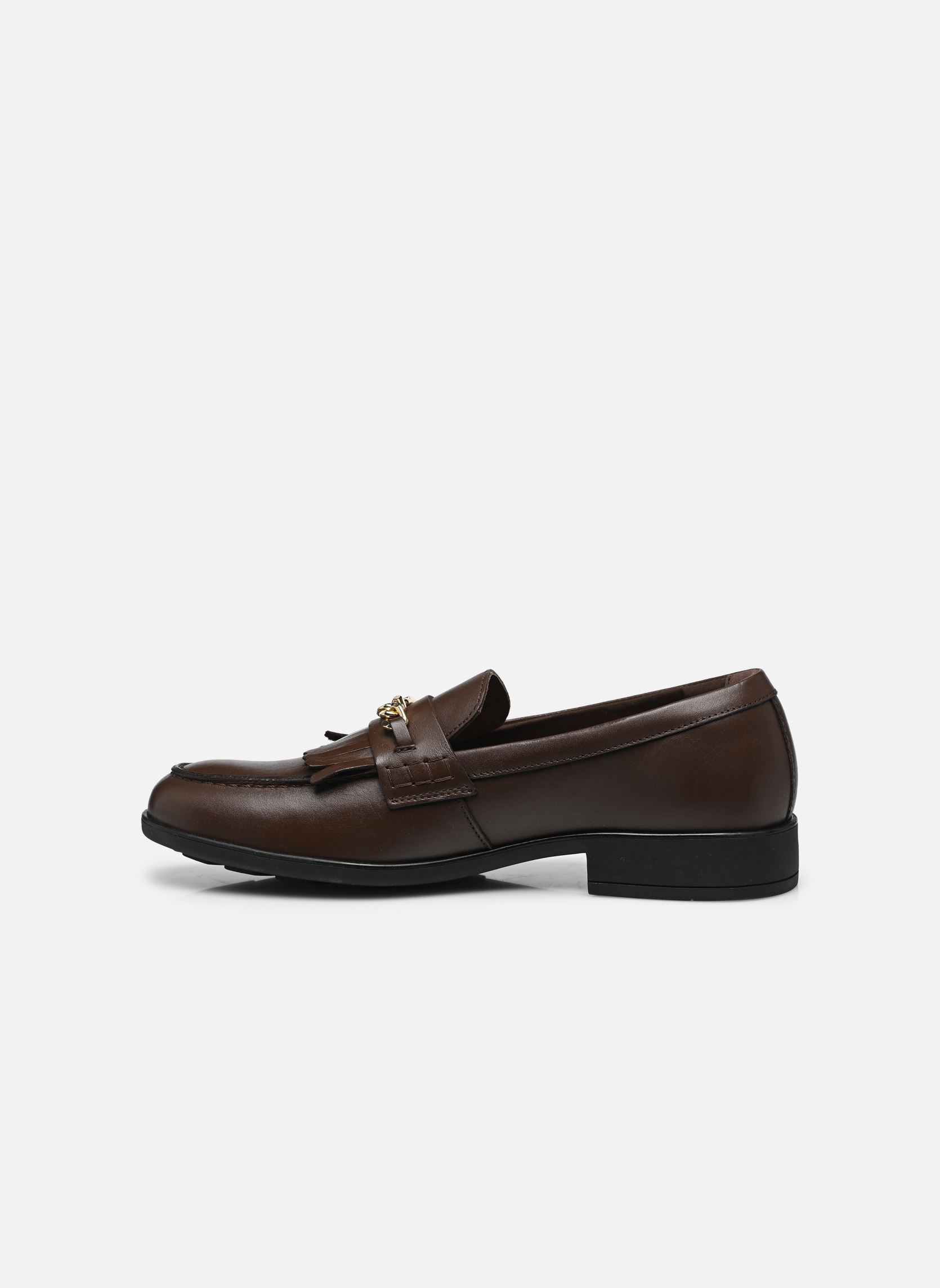Mocassins TH CHAIN FRINGE LEAT femme marron Tommy Hilfiger Mocassins TH CHAIN FRINGE LEAT femme marron BROWN
