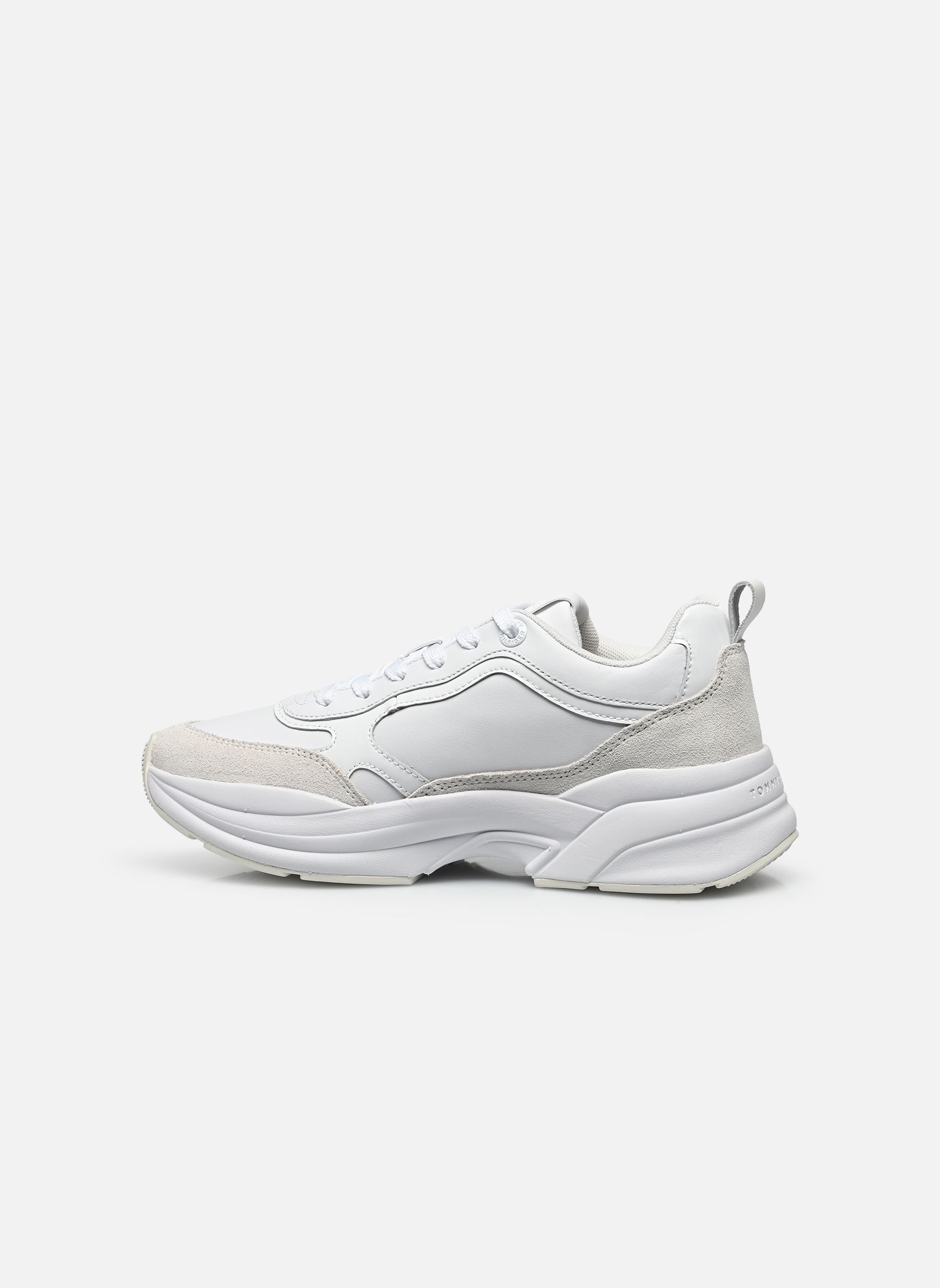 Baskets TH CHUNKY RUNNER PAT femme blanc Tommy Hilfiger Baskets TH CHUNKY RUNNER PAT femme blanc WHITE