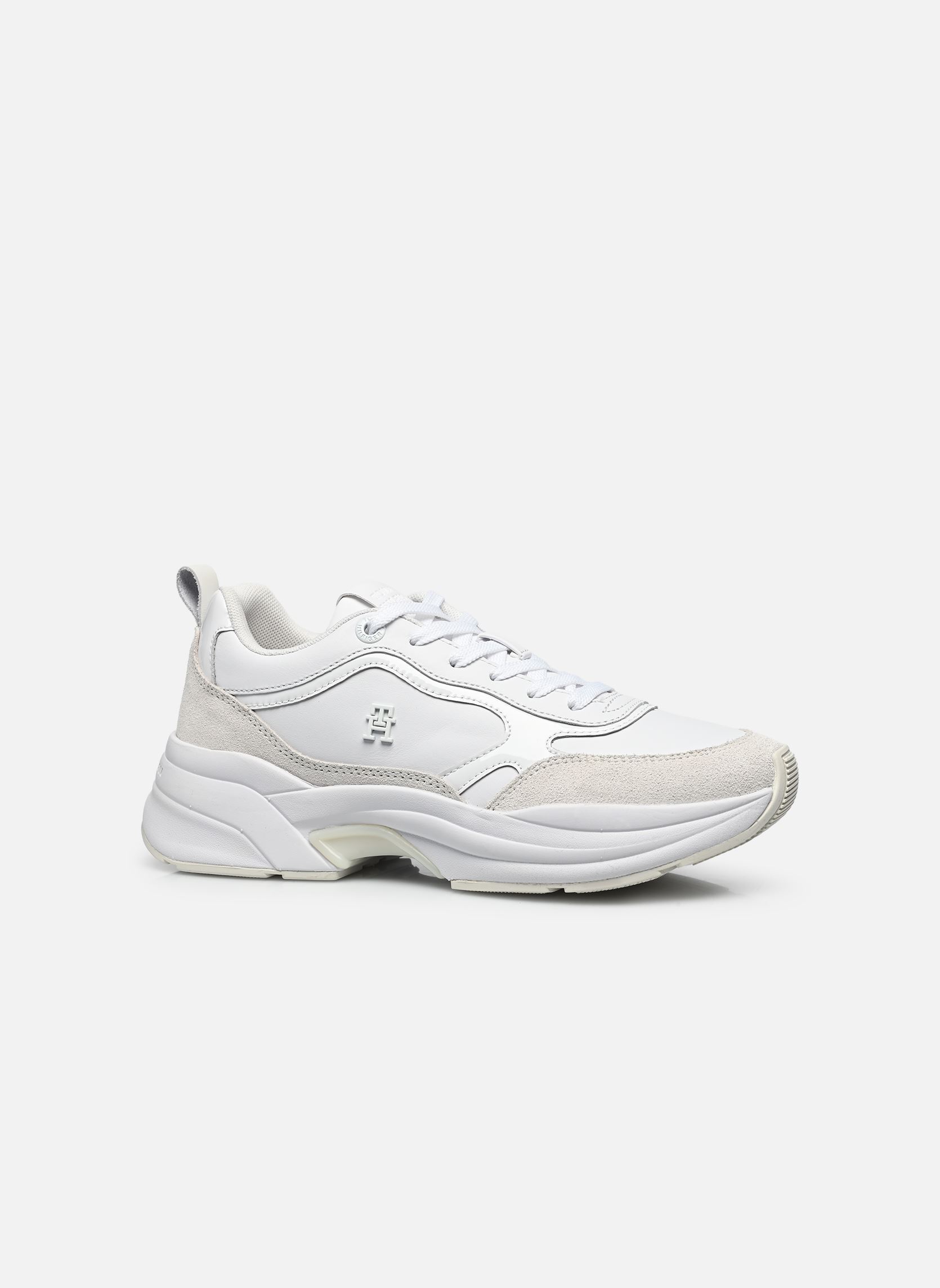 Baskets TH CHUNKY RUNNER PAT femme blanc Tommy Hilfiger Baskets TH CHUNKY RUNNER PAT femme blanc WHITE