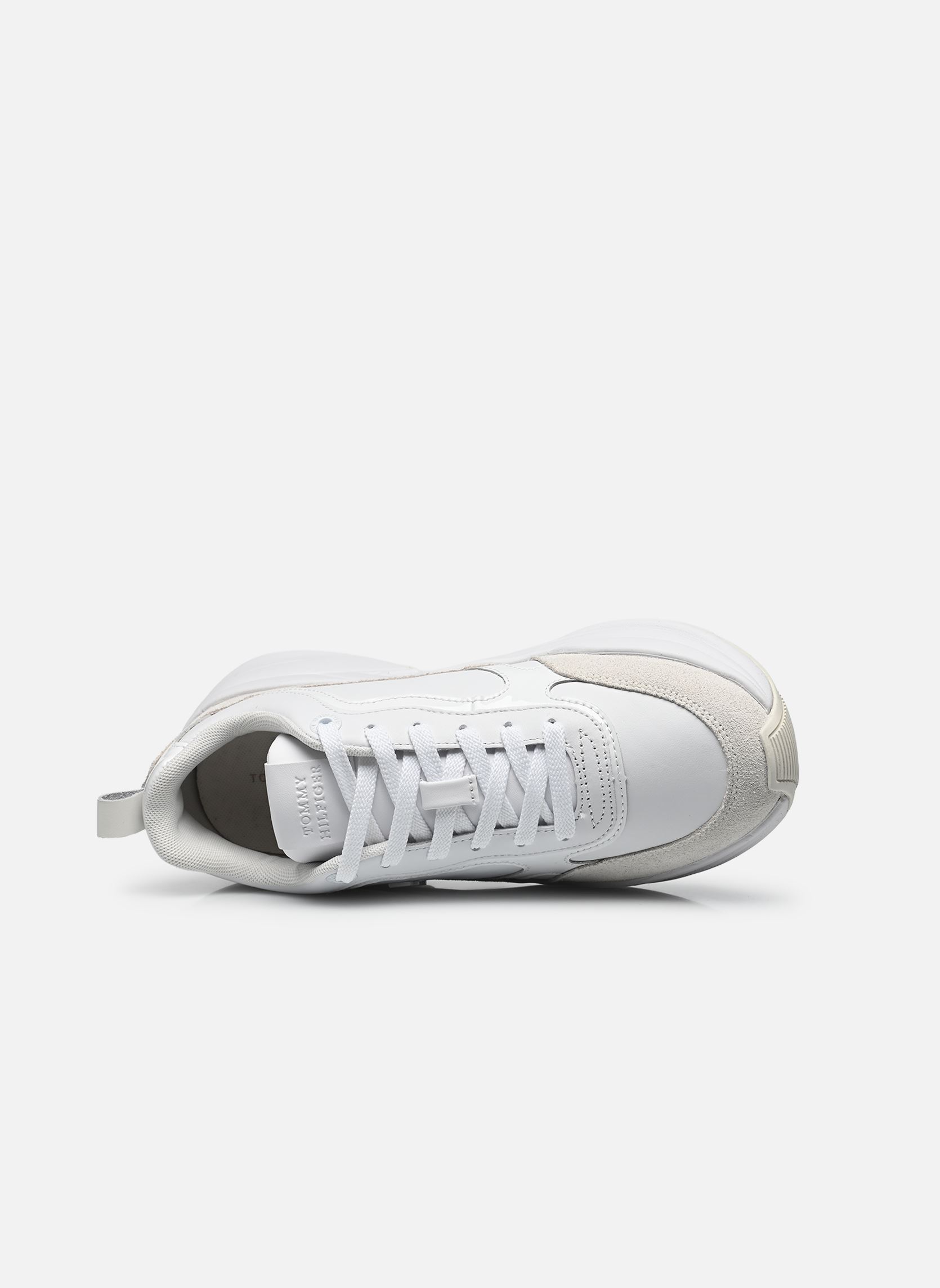 Baskets TH CHUNKY RUNNER PAT femme blanc Tommy Hilfiger Baskets TH CHUNKY RUNNER PAT femme blanc WHITE