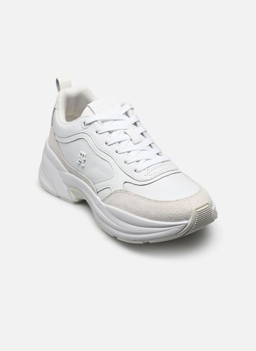 Tommy Hilfiger Baskets TH CHUNKY RUNNER PAT femme blanc