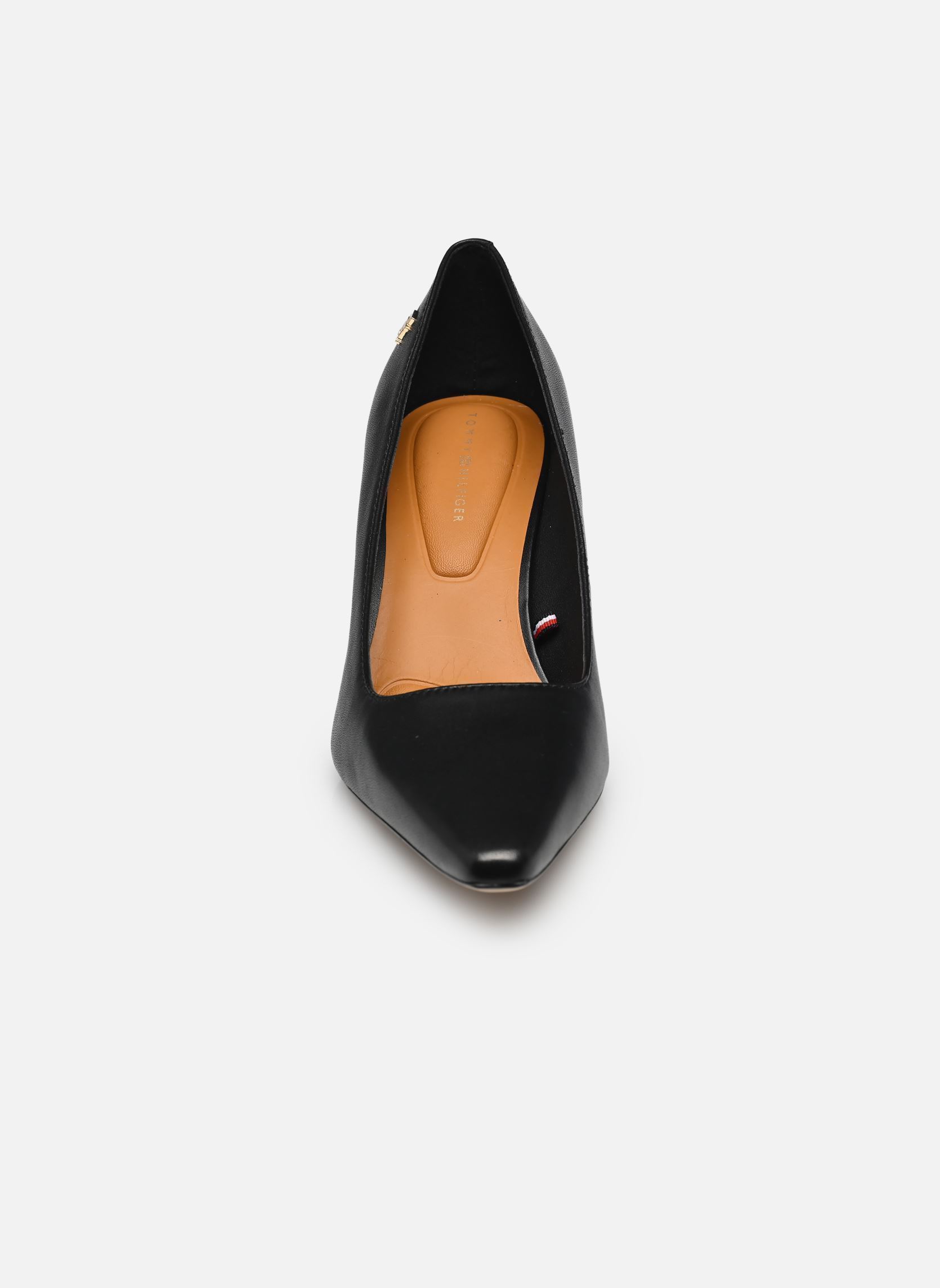 Escarpins TH LOGO LEATHER PUMP femme noir Tommy Hilfiger Escarpins TH LOGO LEATHER PUMP femme noir BLACK
