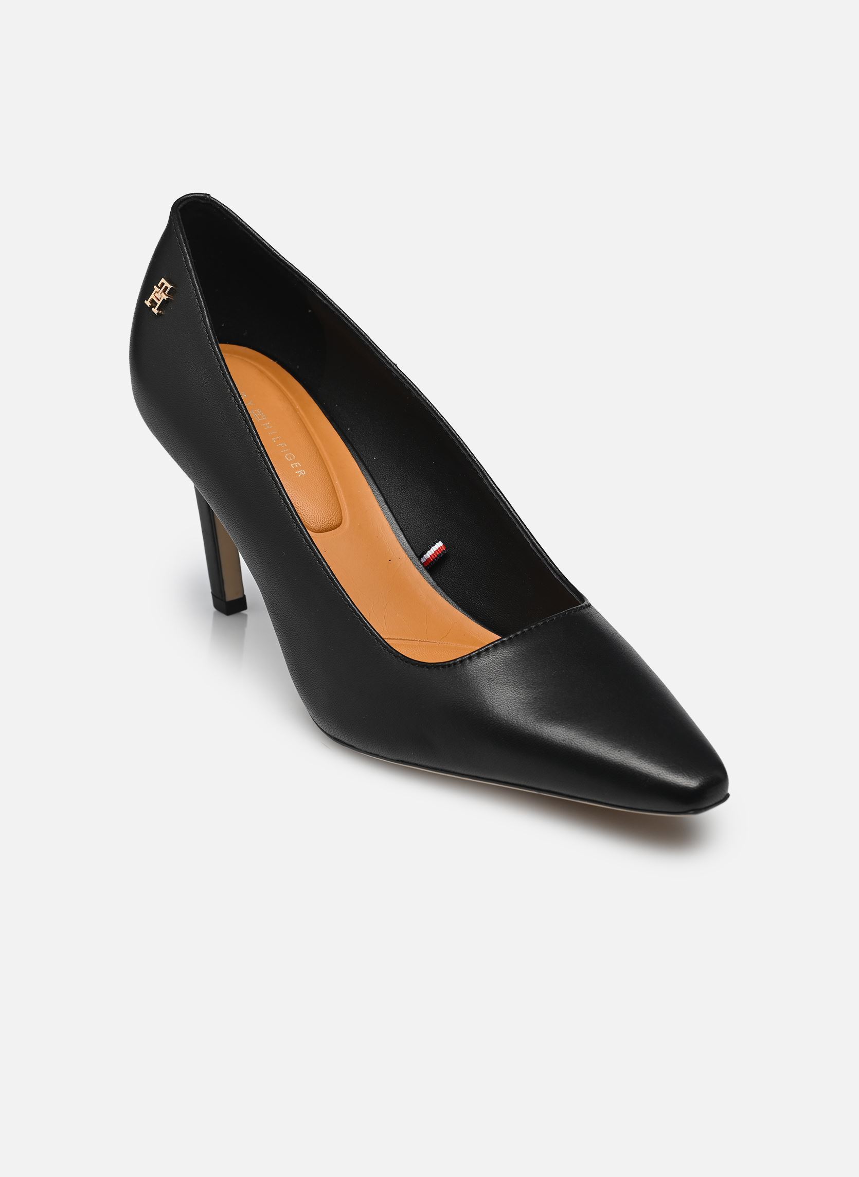 Escarpins Tommy Hilfiger TH LOGO LEATHER PUMP pour Femme