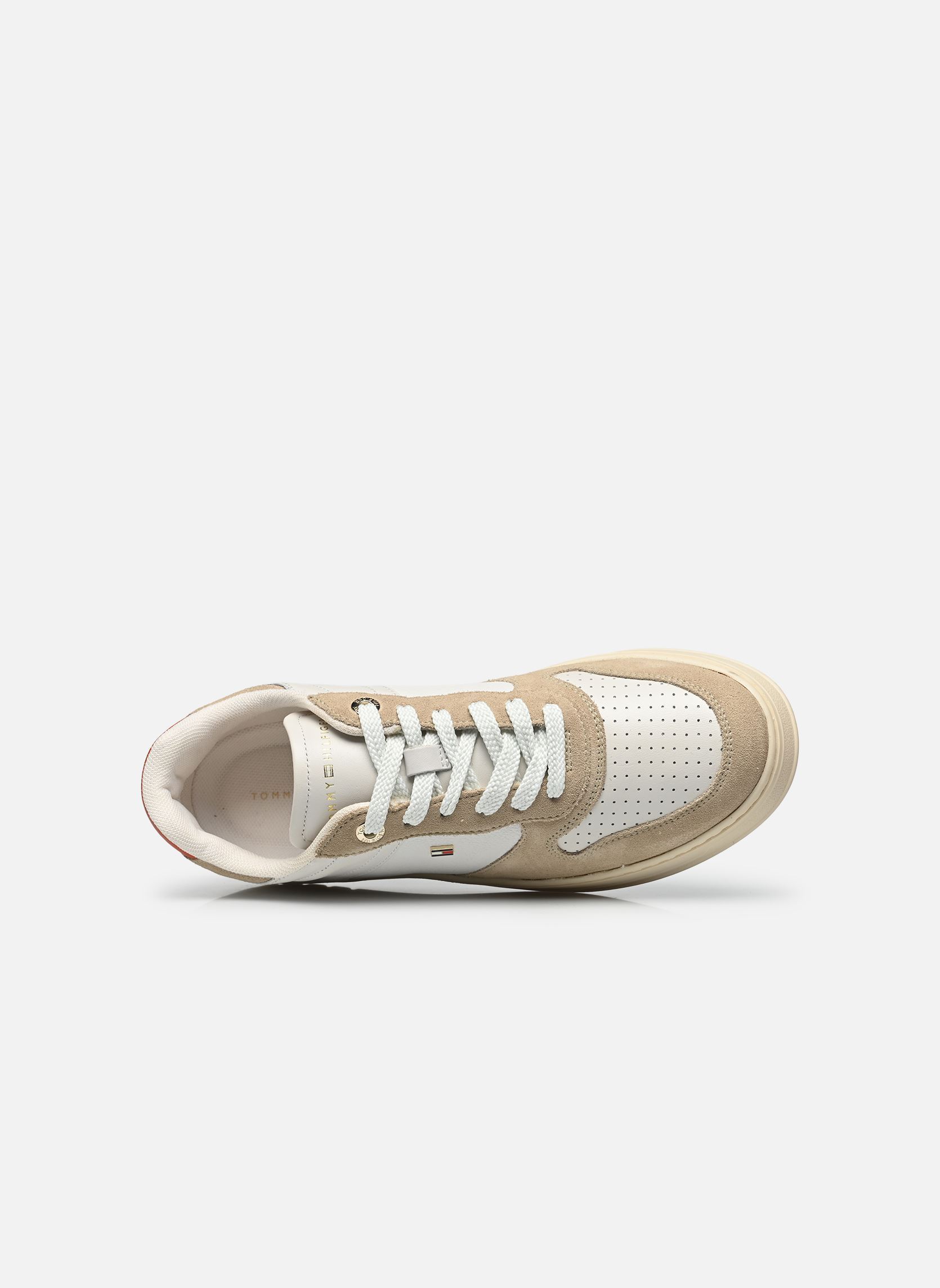 Niedrige Sneaker TH SPORTY CUPSOLE damen beige Tommy Hilfiger Niedrige Sneaker TH SPORTY CUPSOLE damen beige BEIGE