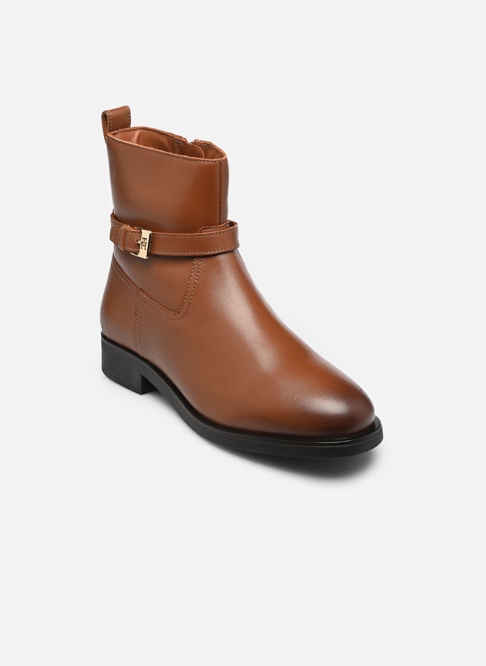 Bottines et boots Tommy Hilfiger TH BUCKLE RIDING LEA pour Femme