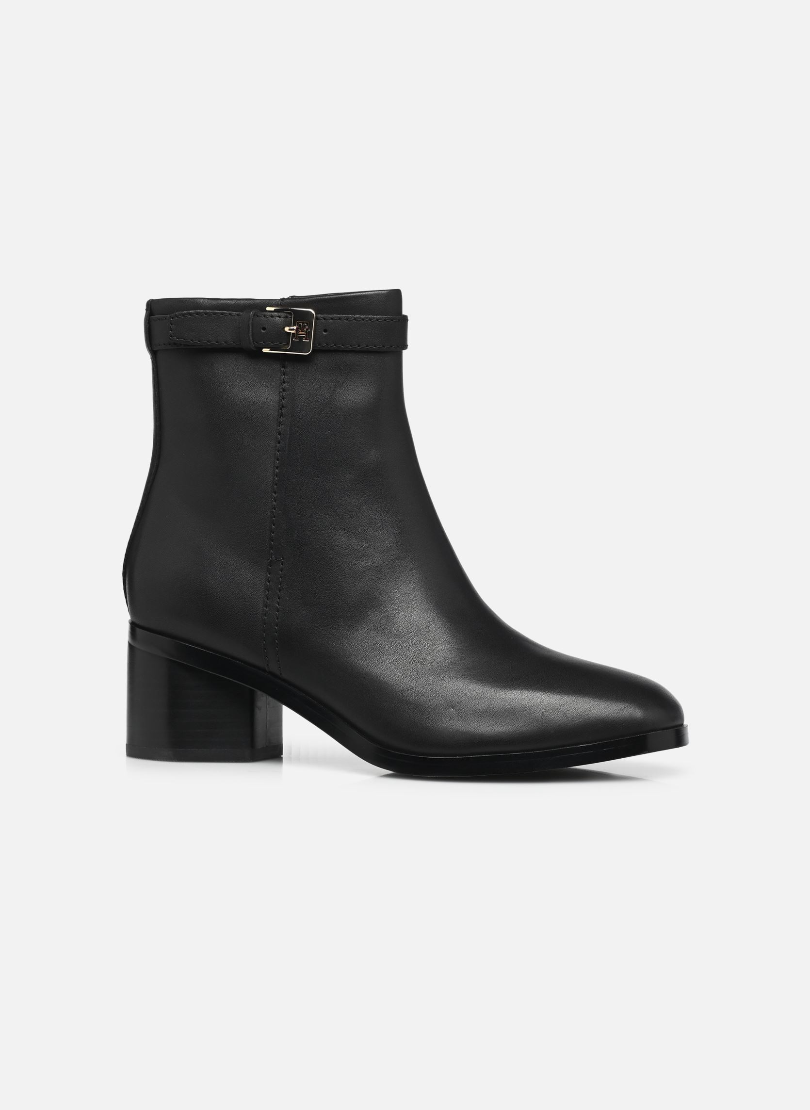 Bottines et boots TH BUCKLE RIDING MID femme noir Tommy Hilfiger Bottines et boots TH BUCKLE RIDING MID femme noir BLACK