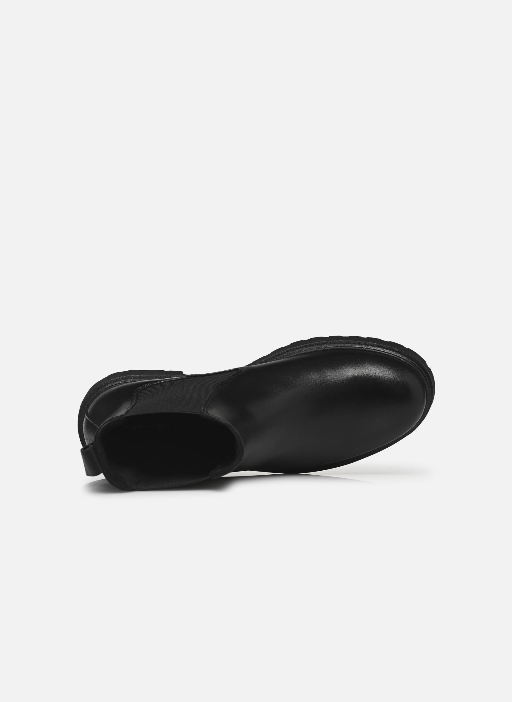 Bottines et boots TH LEATHER CLEATED C femme noir Tommy Hilfiger Bottines et boots TH LEATHER CLEATED C femme noir BLACK