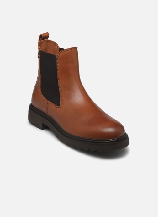Tommy Hilfiger Enkellaarzen en boots TH LEATHER CLEATED C dames bruin