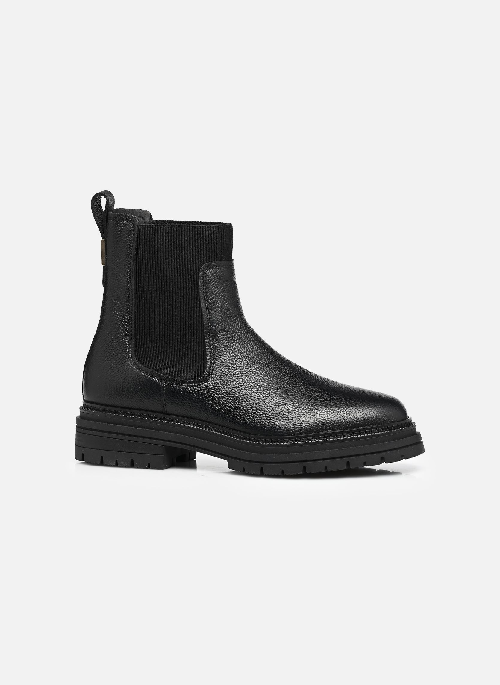 Bottines et boots TH PLAQUE PEBBLE CHE femme noir Tommy Hilfiger Bottines et boots TH PLAQUE PEBBLE CHE femme noir BLACK