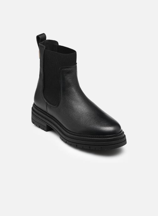 Tommy Hilfiger Stiefeletten und Stiefel TH PLAQUE PEBBLE CHE damen schwarz
