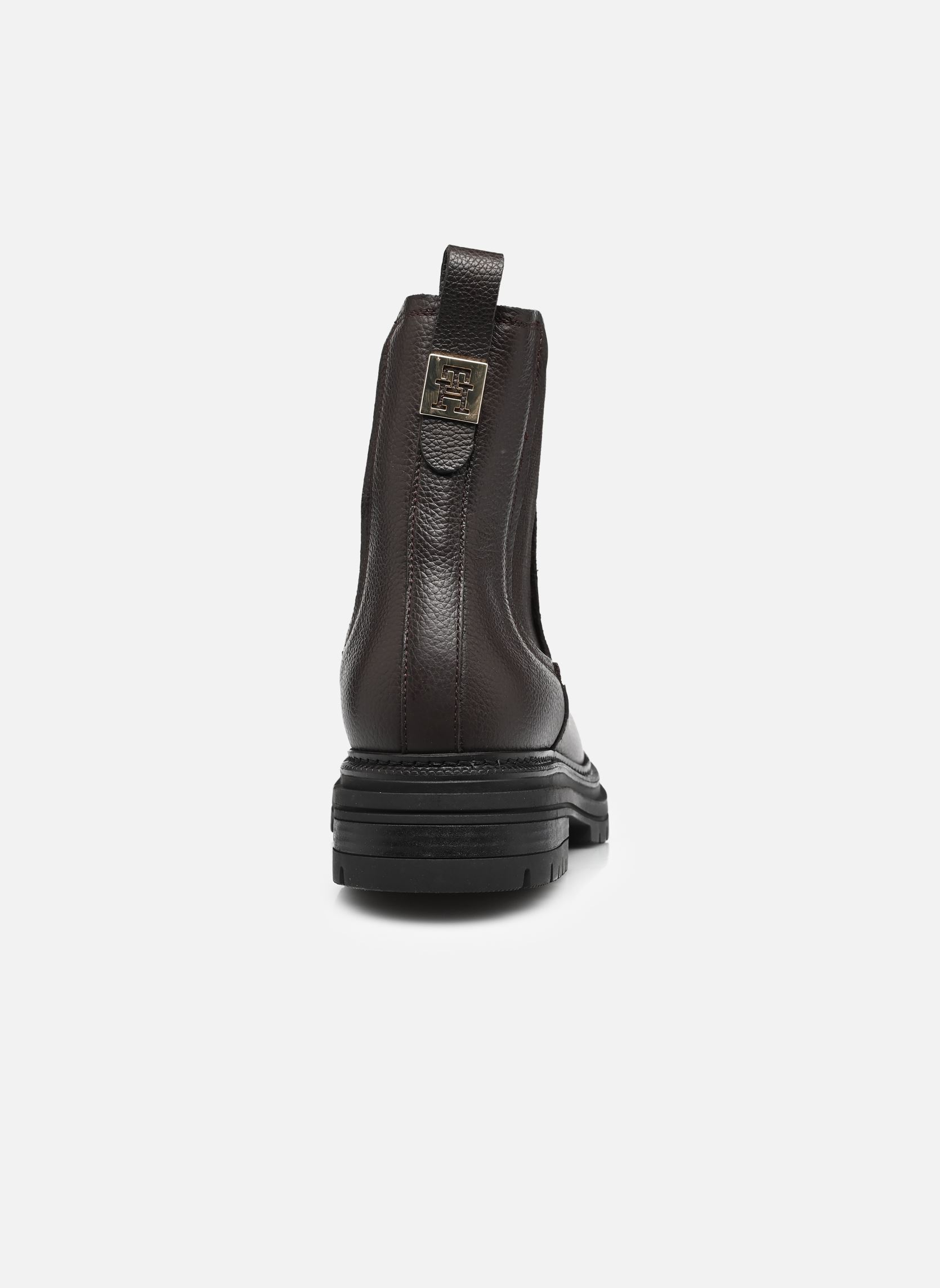 Bottines et boots TH PLAQUE PEBBLE CHE femme marron Tommy Hilfiger Bottines et boots TH PLAQUE PEBBLE CHE femme marron BROWN