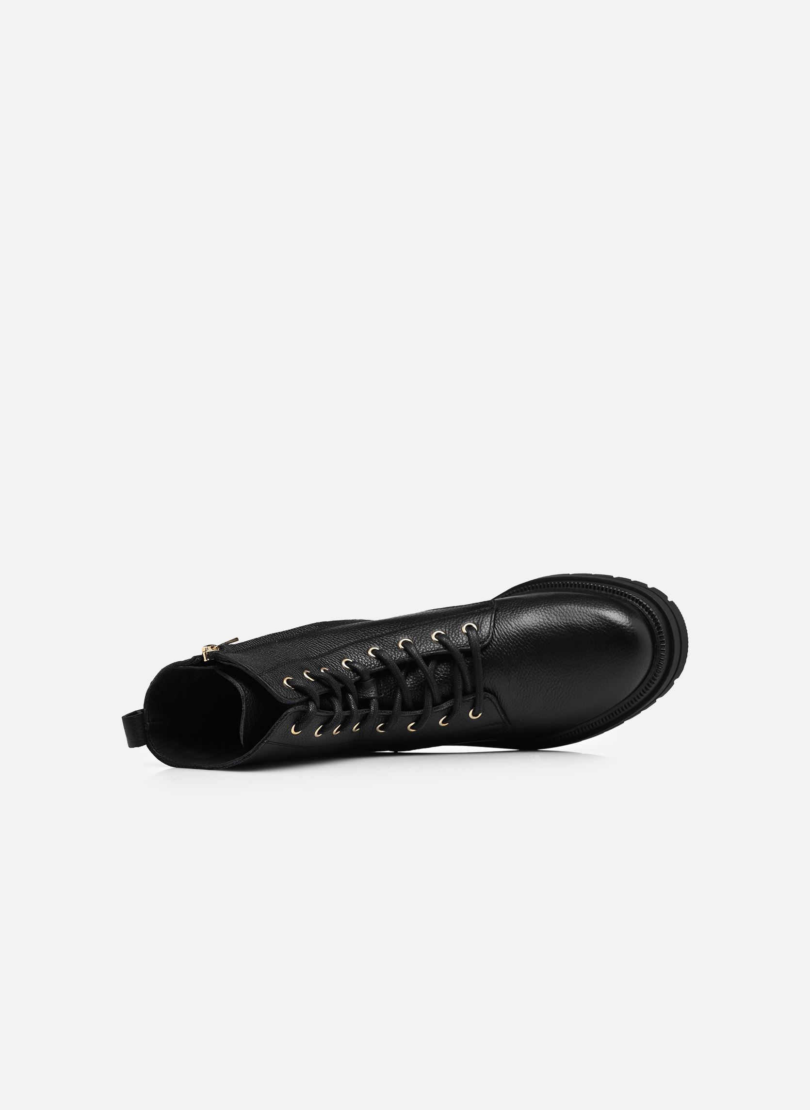 Veterlaarsjes TH PLAQUE PEBBLE LAC dames zwart Tommy Hilfiger Veterlaarsjes TH PLAQUE PEBBLE LAC dames zwart BLACK