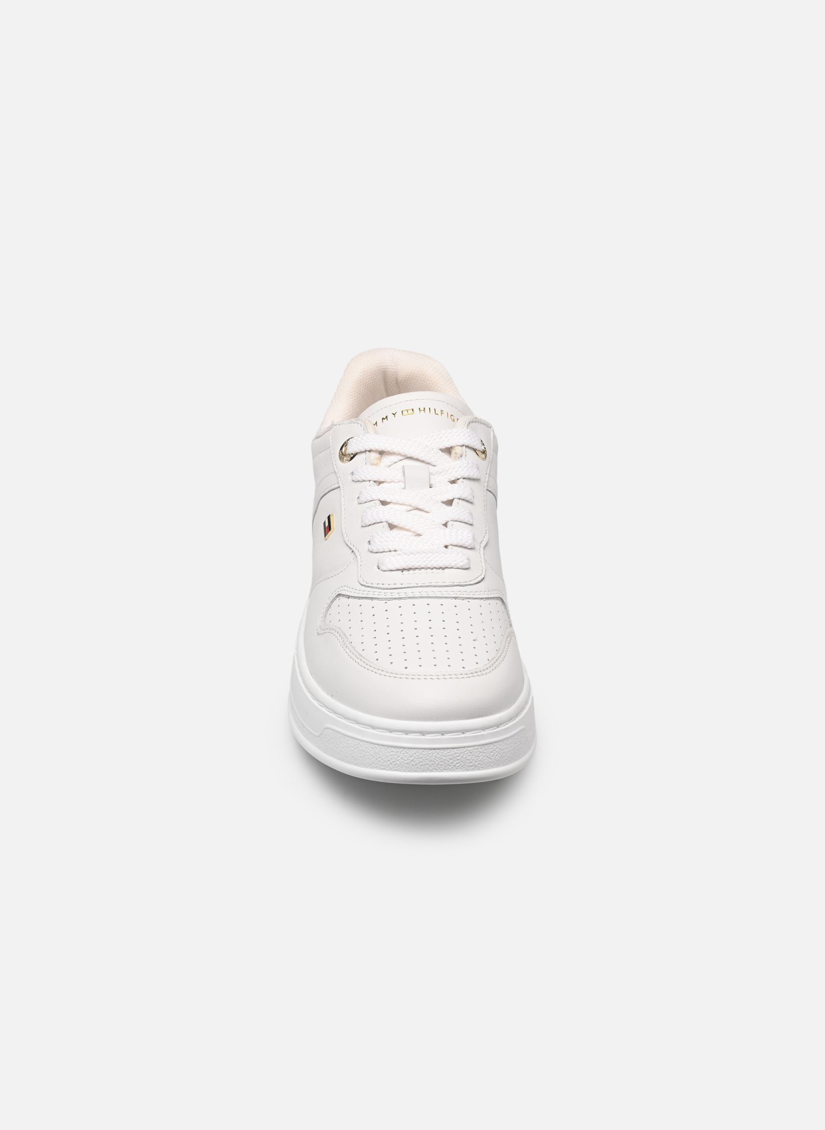 Niedrige Sneaker TH SPORTY CUPSOLE LE damen weiß Tommy Hilfiger Niedrige Sneaker TH SPORTY CUPSOLE LE damen weiß WHITE