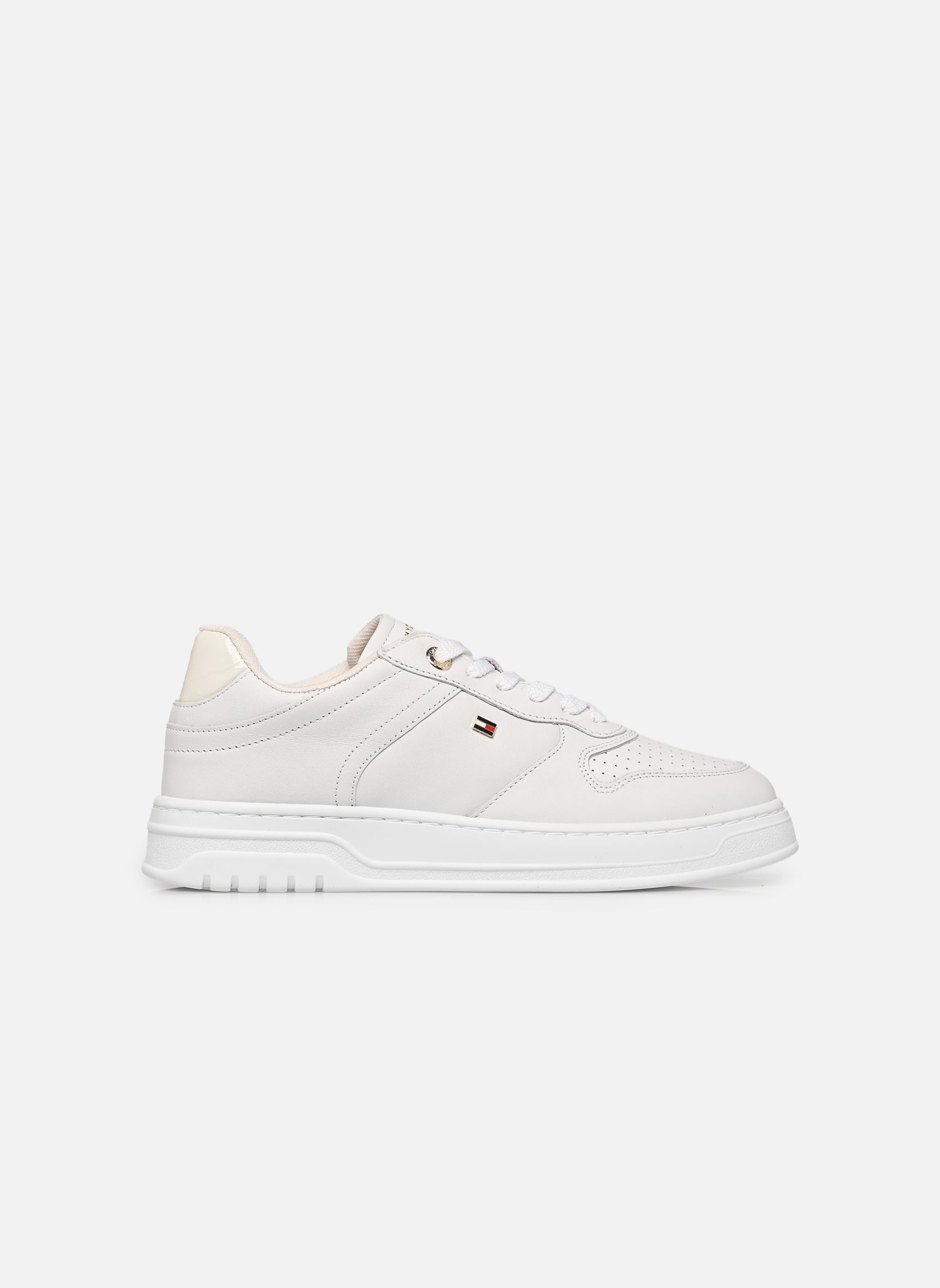 Niedrige Sneaker TH SPORTY CUPSOLE LE damen weiß Tommy Hilfiger Niedrige Sneaker TH SPORTY CUPSOLE LE damen weiß WHITE