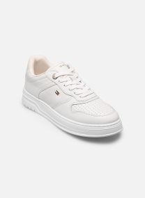 Niedrige Sneaker TH SPORTY CUPSOLE LE damen weiß Tommy Hilfiger Niedrige Sneaker TH SPORTY CUPSOLE LE damen weiß WHITE