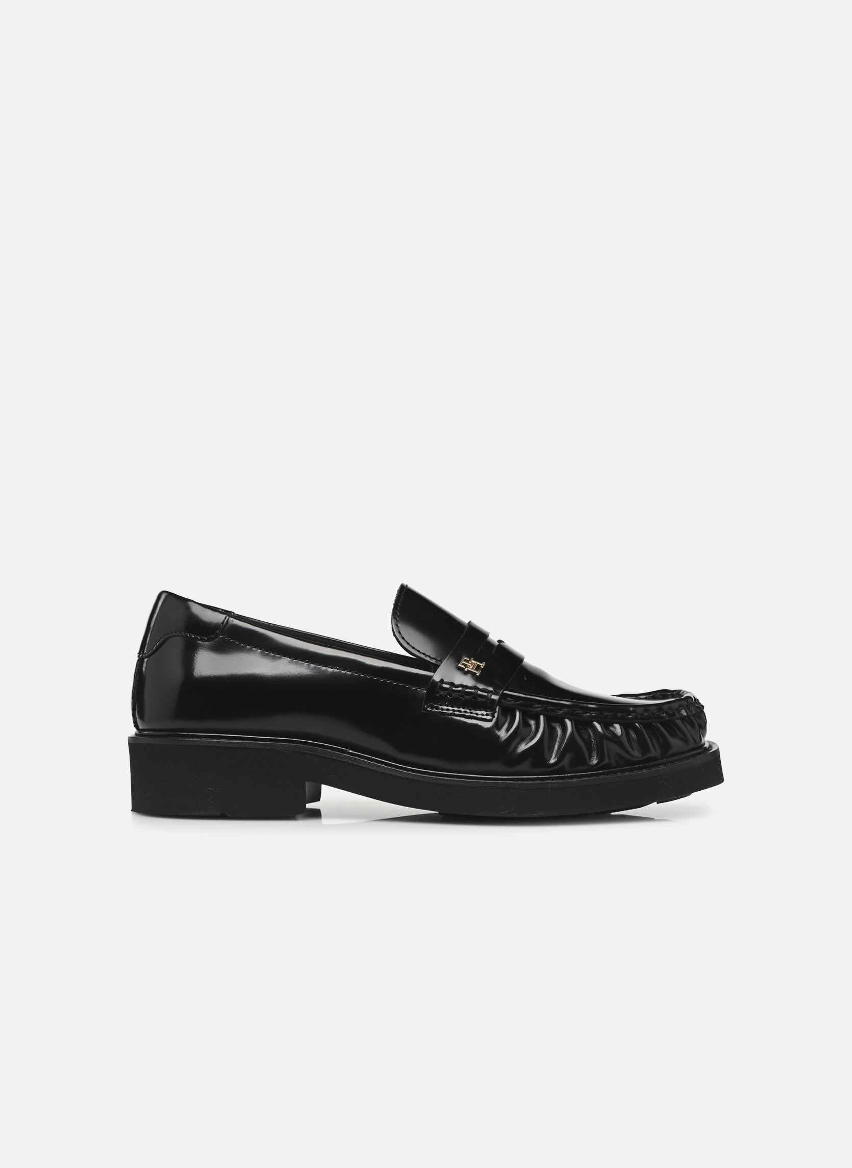 Mocassins TH SQUARE TOE ABRASI dames zwart Tommy Hilfiger Mocassins TH SQUARE TOE ABRASI dames zwart BLACK