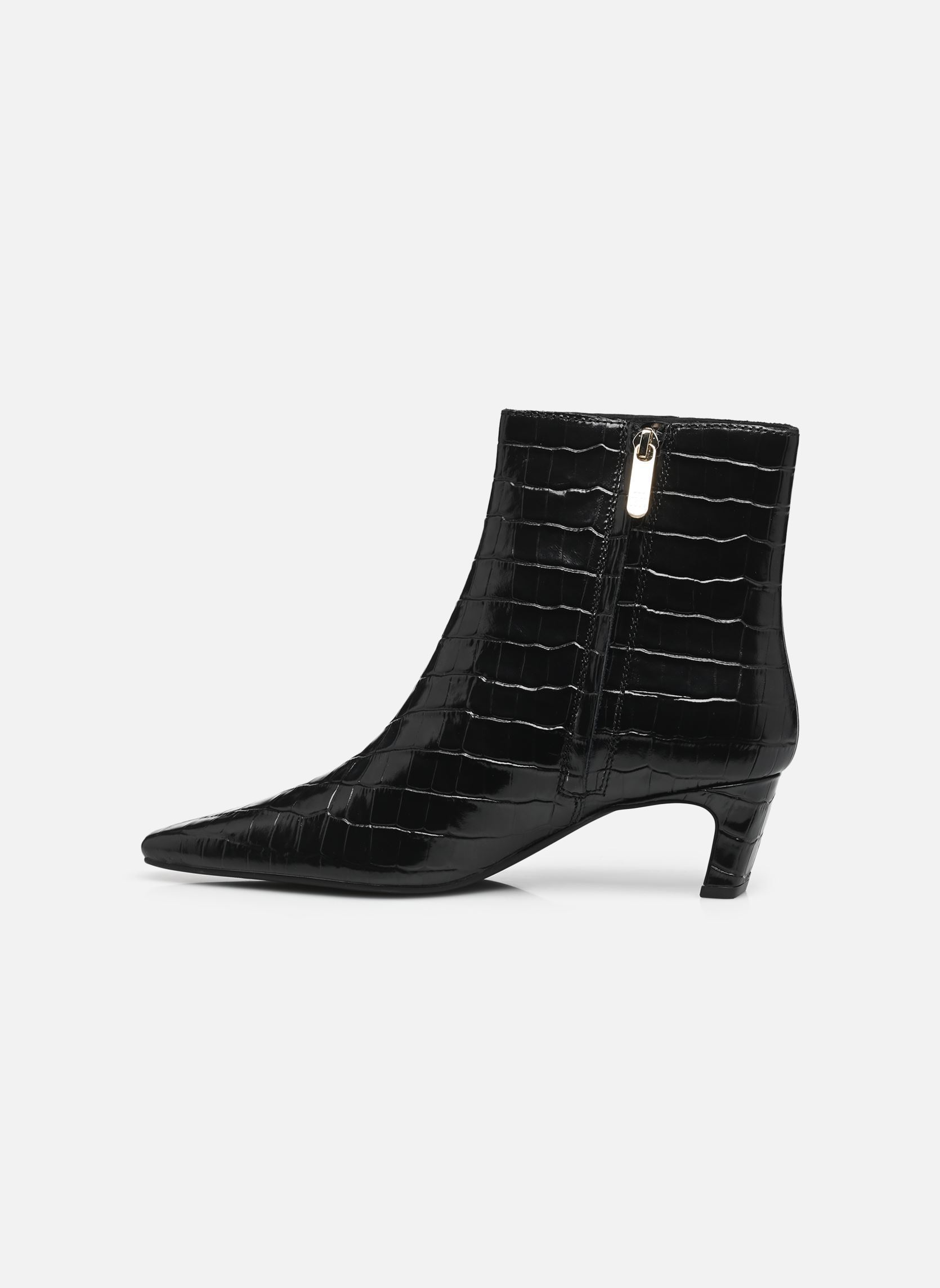 Bottines basses TH SQUARE TOE CROC K femme noir Tommy Hilfiger Bottines basses TH SQUARE TOE CROC K femme noir BLACK