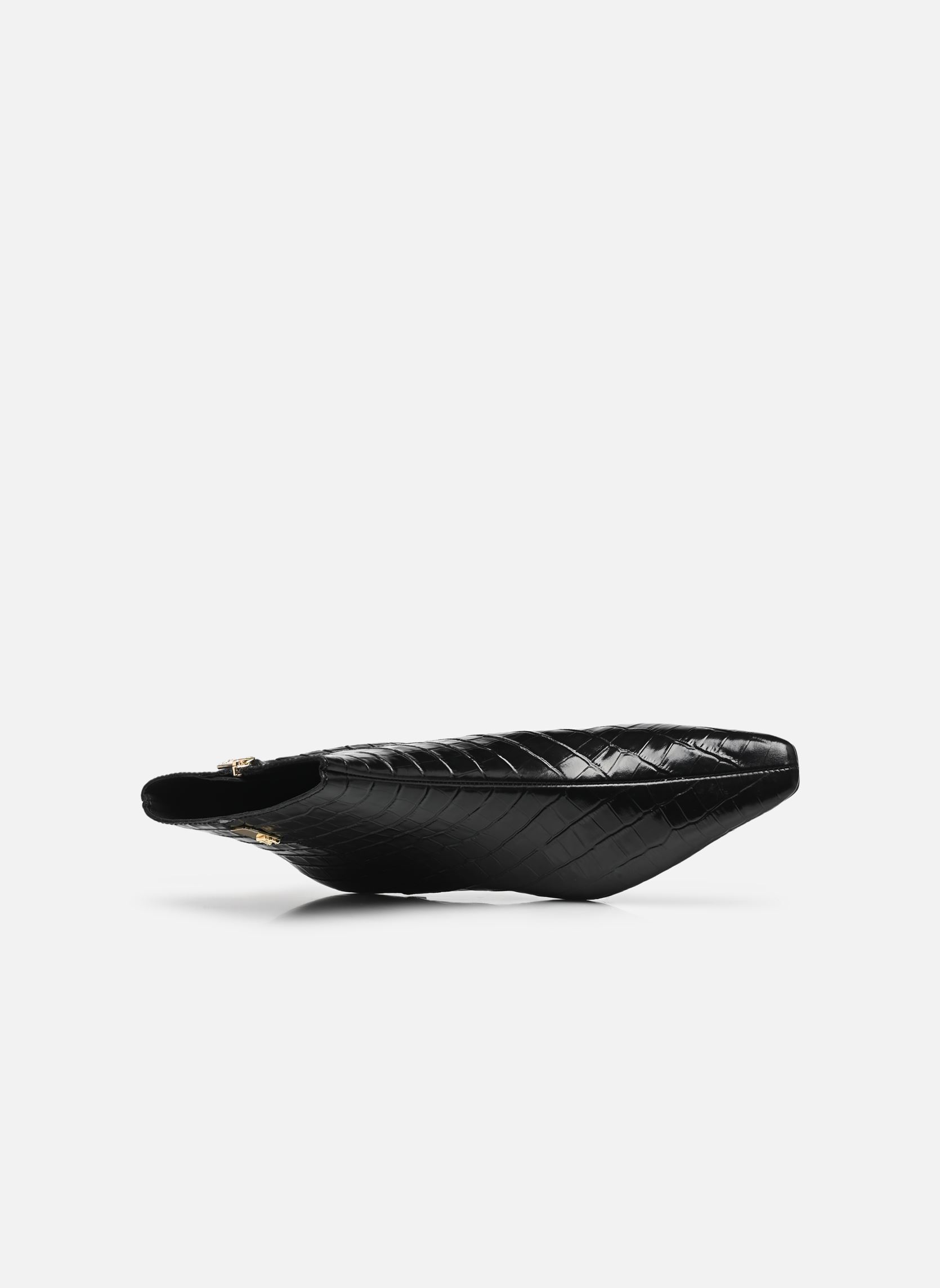 Bottines basses TH SQUARE TOE CROC K femme noir Tommy Hilfiger Bottines basses TH SQUARE TOE CROC K femme noir BLACK