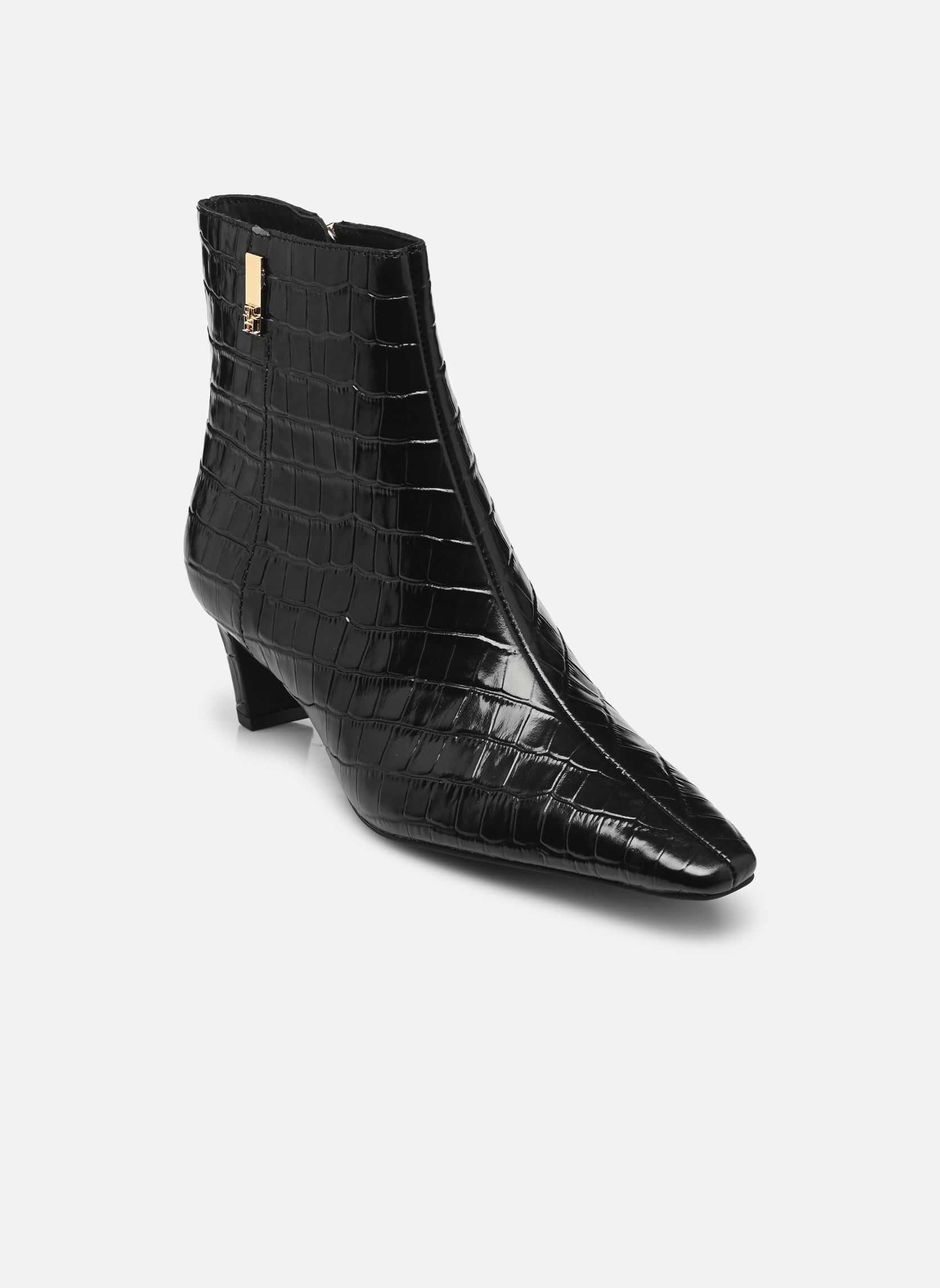 Bottines et boots Tommy Hilfiger TH SQUARE TOE CROC K pour Femme