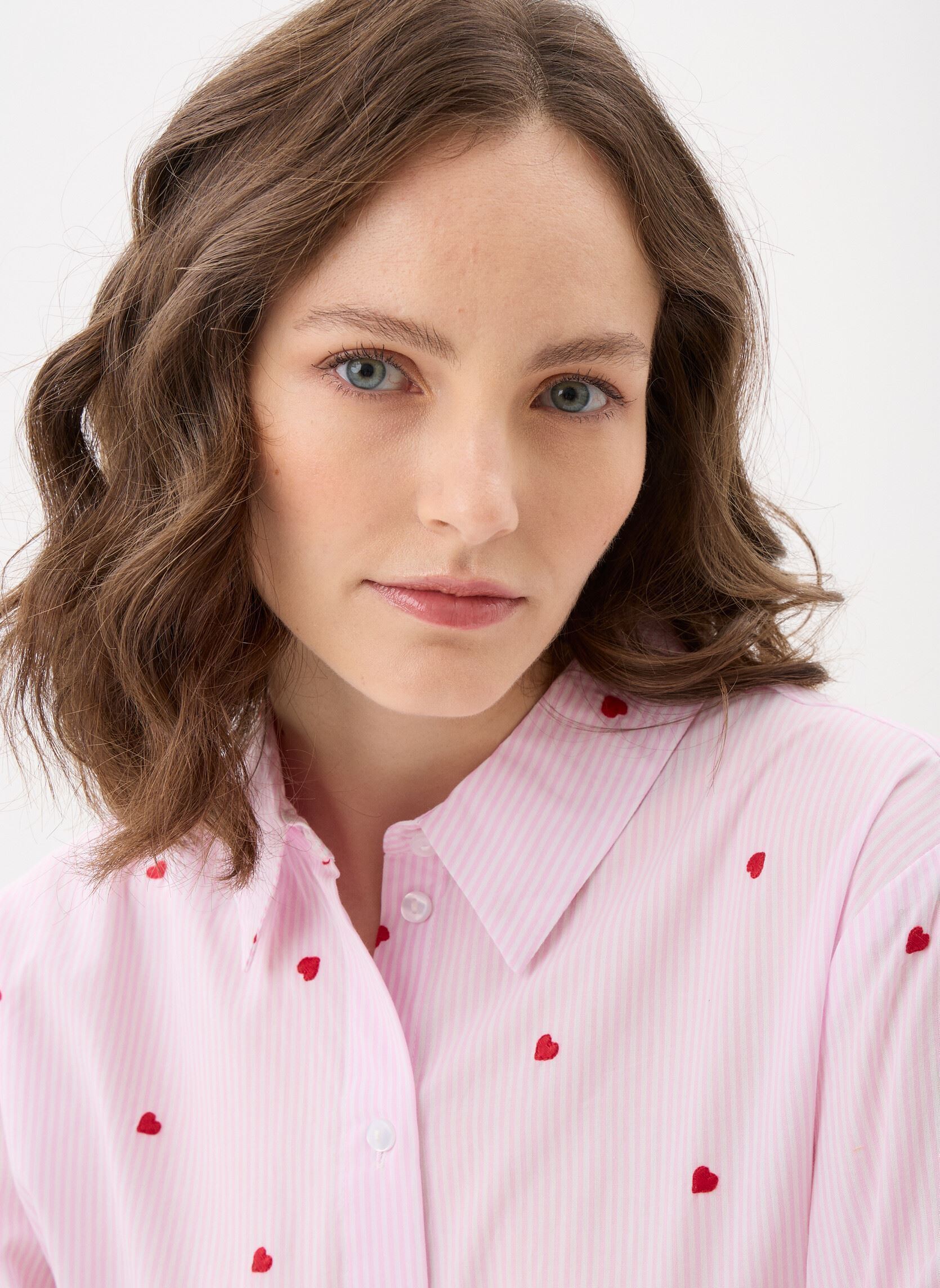 Langarm-Hemden CHEART damen rosa Georgia Rose Langarm-Hemden CHEART damen rosa IMP_RAYE BRODCOEUR_ROUGE