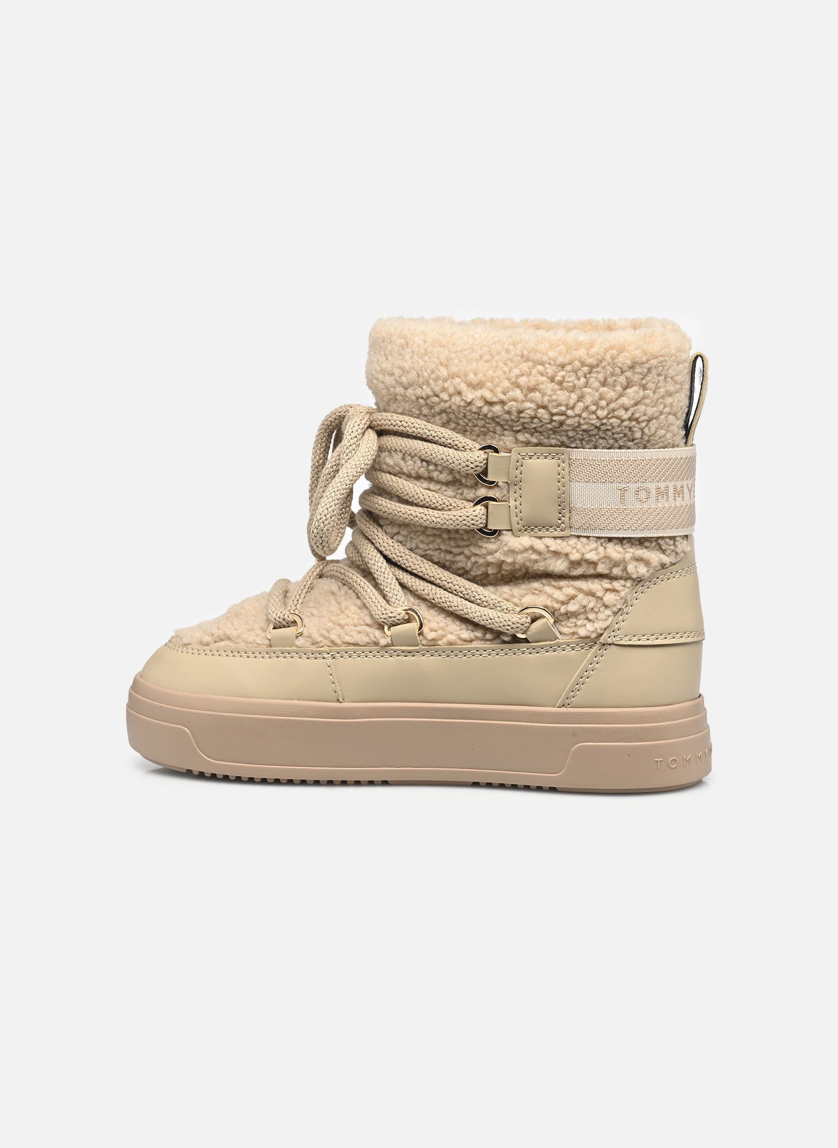 Snowboots FAUX SHEARLING SNOWB dames beige Tommy Hilfiger Snowboots FAUX SHEARLING SNOWB dames beige KHAKI