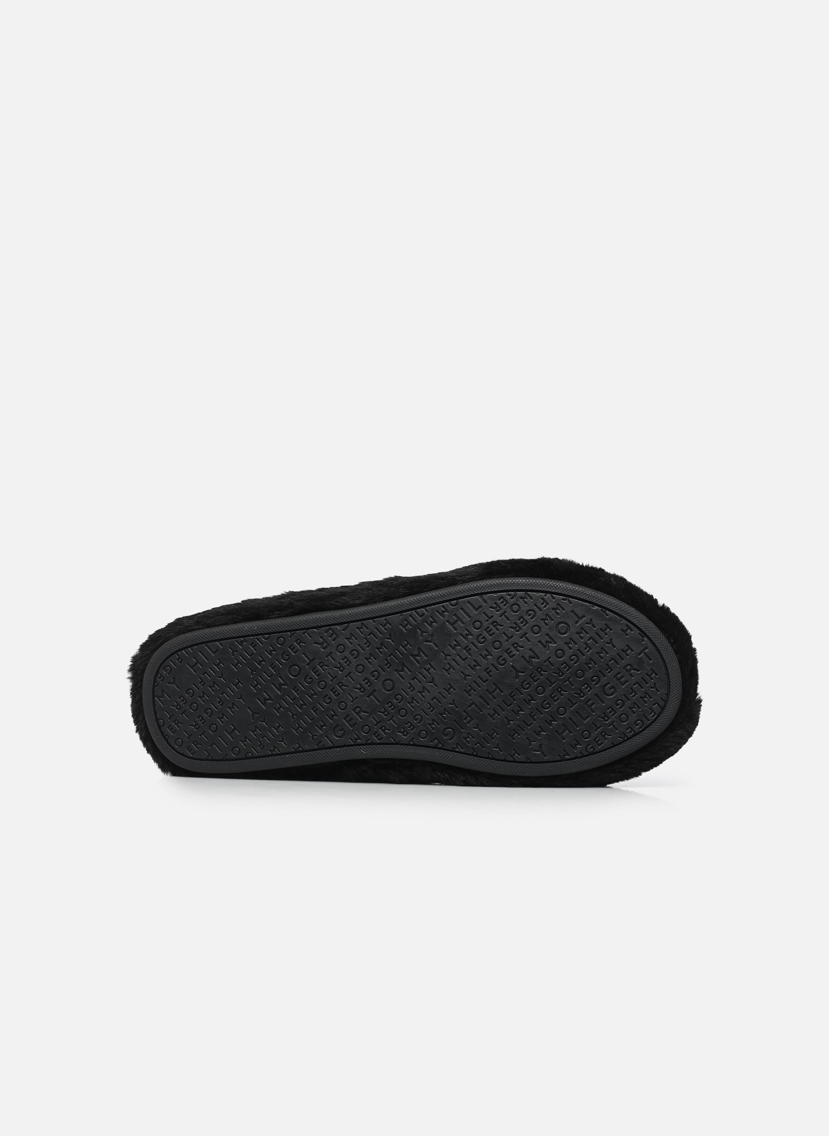 Pantoffels HILFIGER FUR SLIPPER dames zwart Tommy Hilfiger Pantoffels HILFIGER FUR SLIPPER dames zwart BLACK